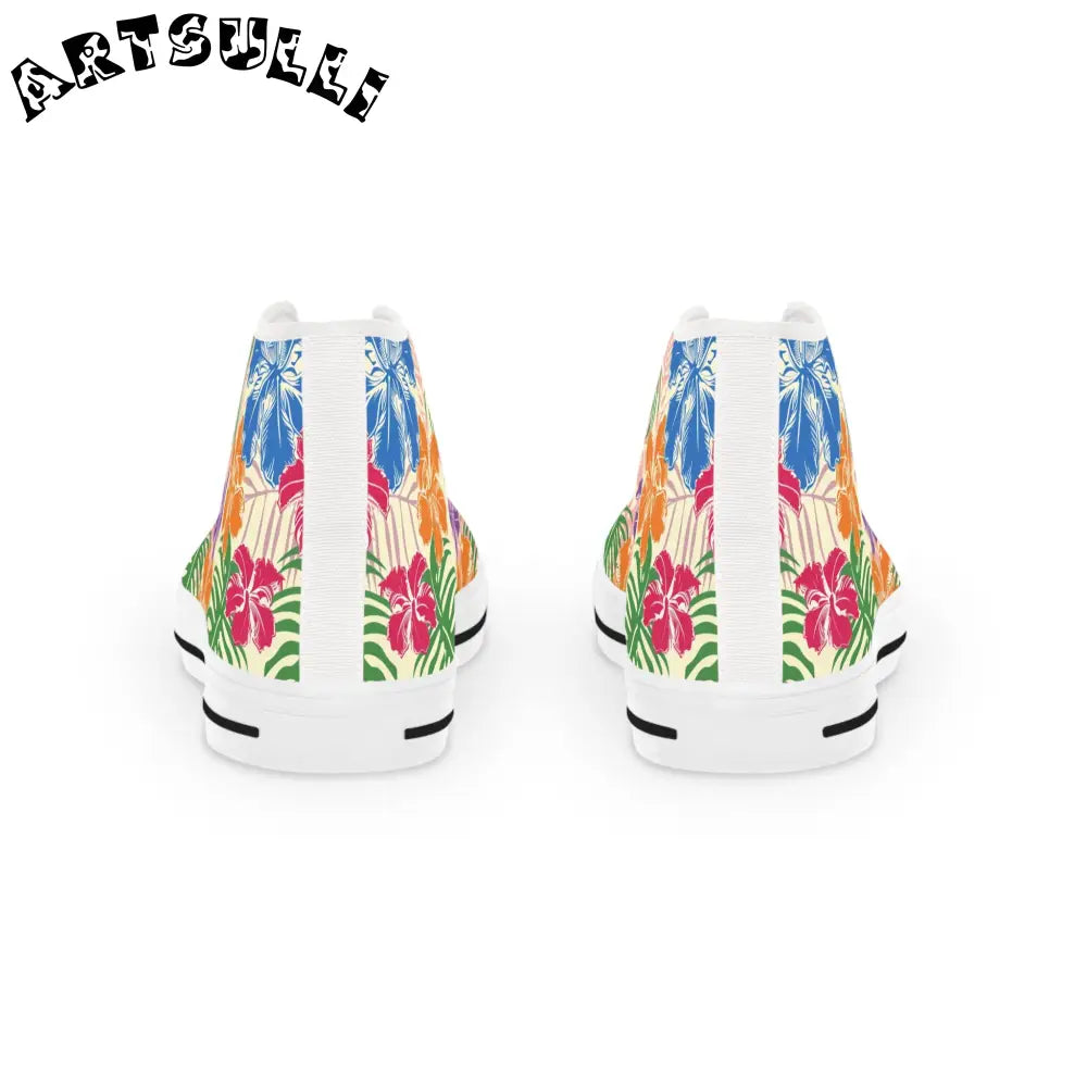 JAKKOUTTHEBXX Tropical Art Printed Breathable Polyester Canvas Sneakers 2025