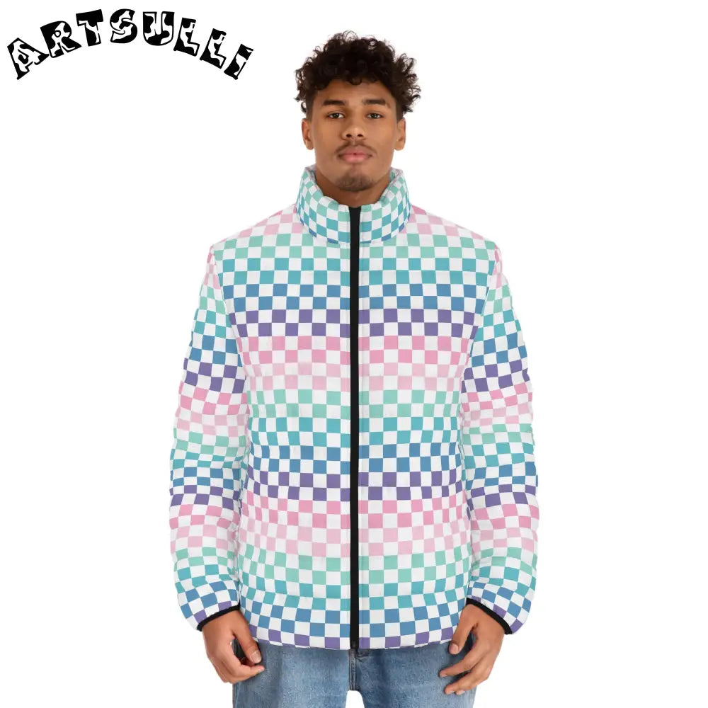 JAKKOUTTHEBXX Vaporwave Rainbow Checkerboard Multi-Color Men’s