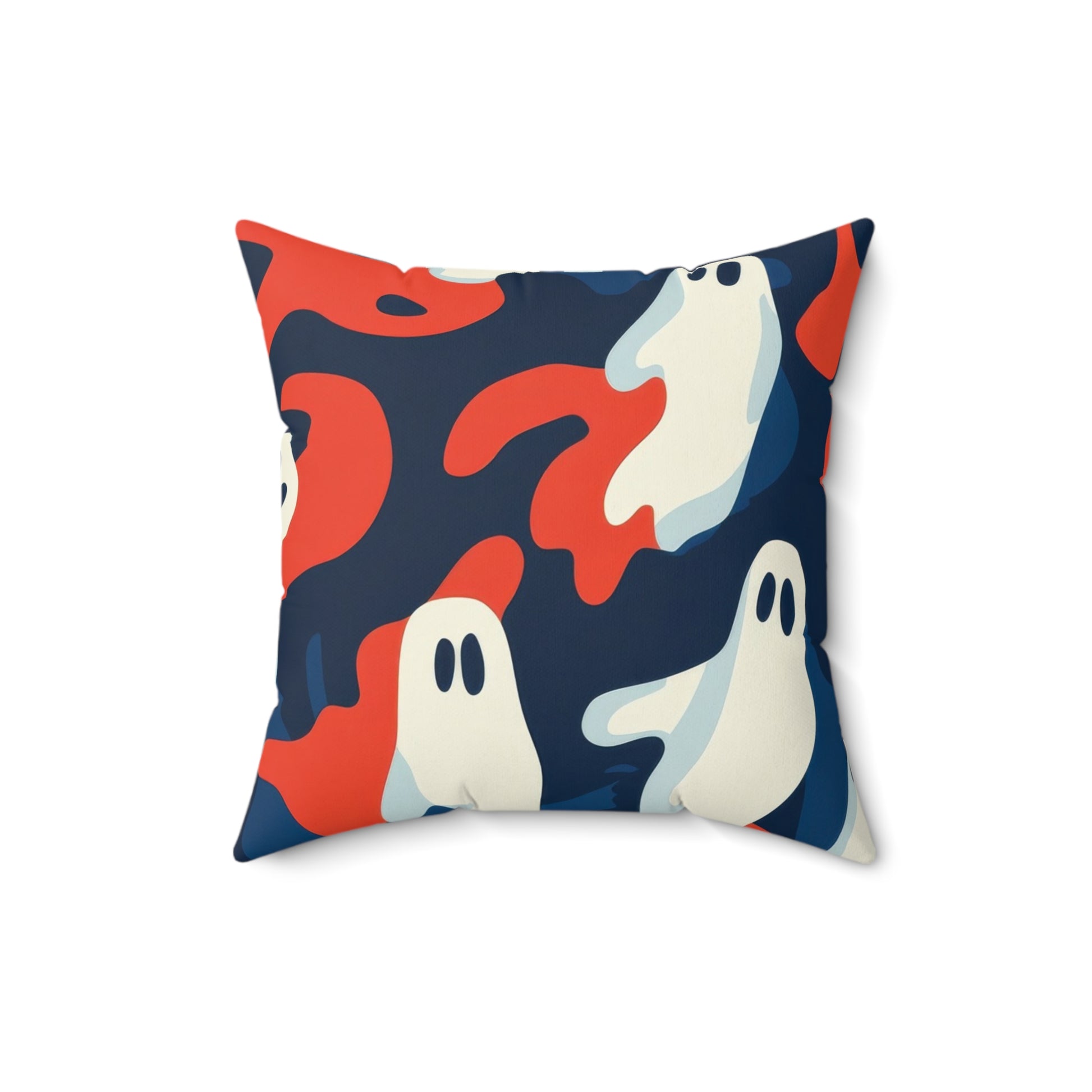 Camo Ghosts Faux Suede Square Pillow, Artsulli - Art is Long, Life is Short, Home Decor, Size, 16" × 16", , , , , 14413892905694