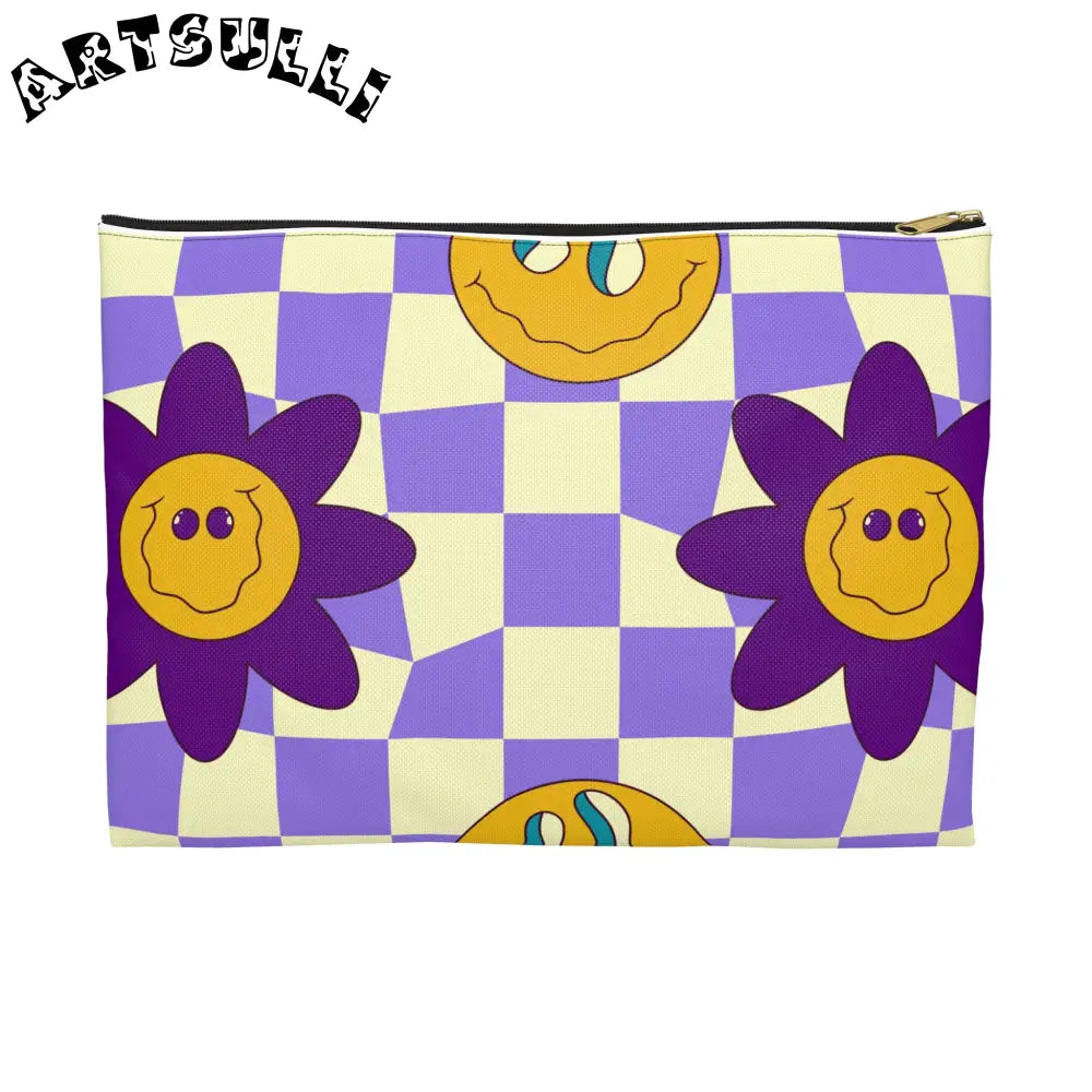 JAKKOUTTHEBXX Trippy Flower Power Motifs Accessory Pouch