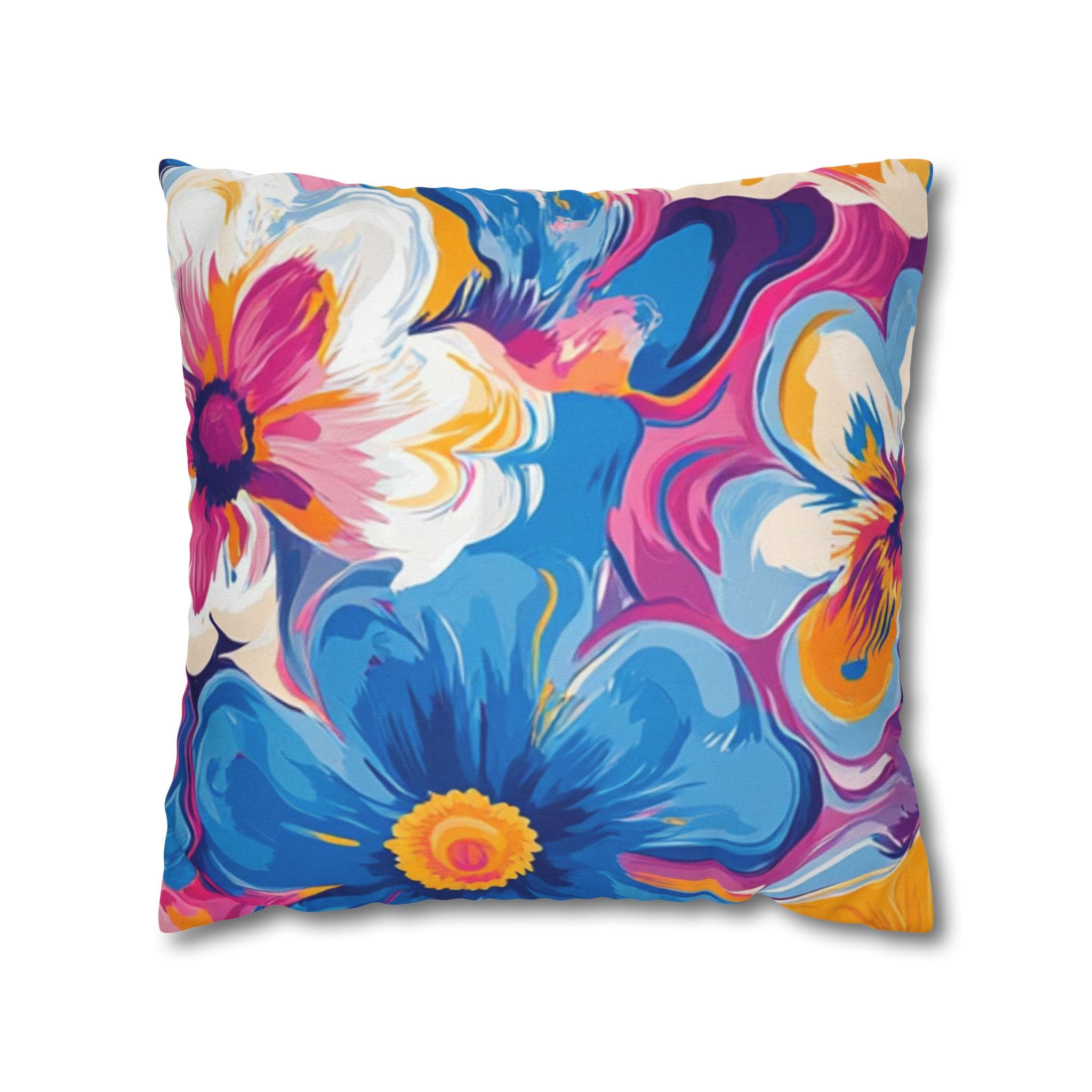 Spun Polyester Square Pillowcase