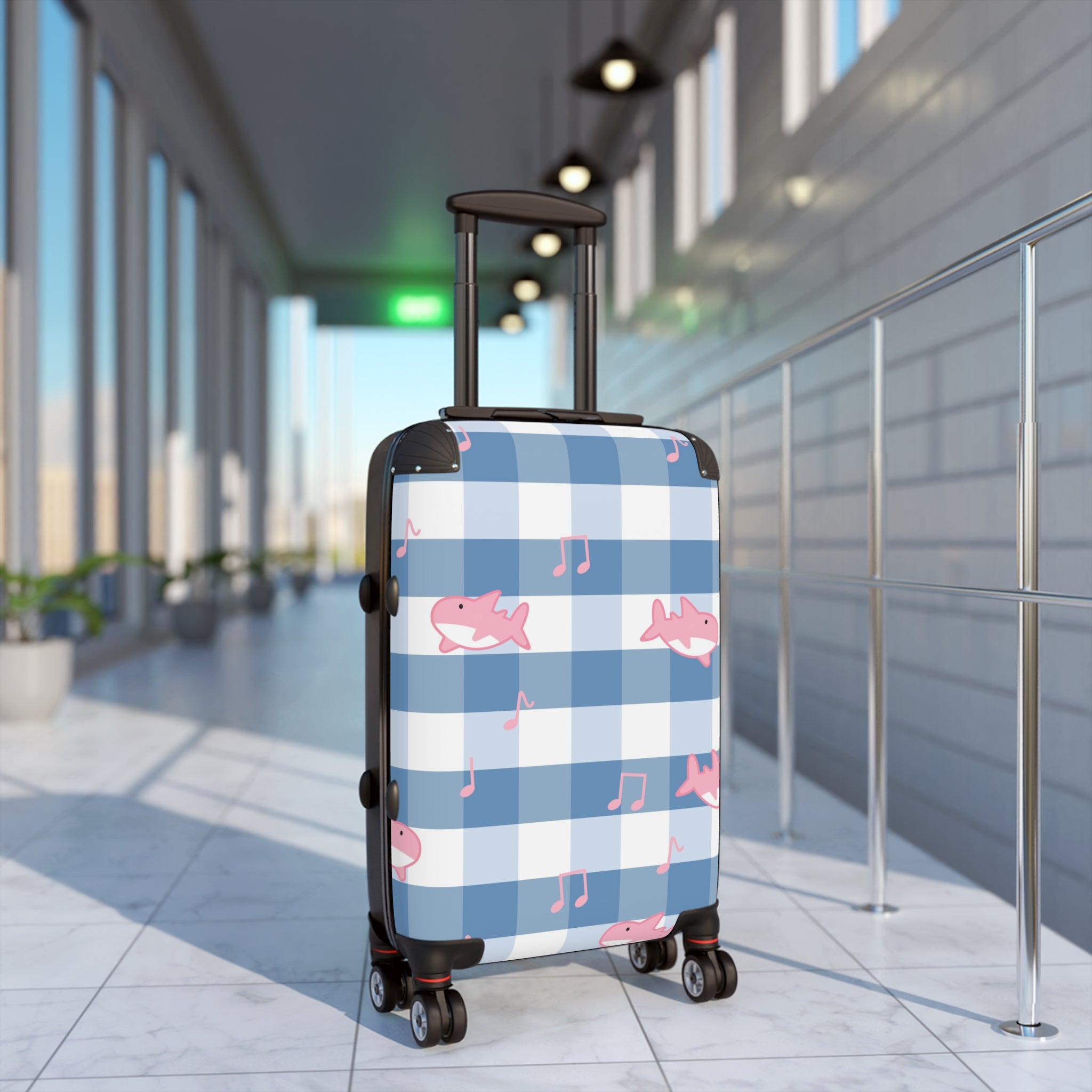 Music Shark Suitcase, Artsulli - Art is Long, Life is Short, Bags, , , , , , , 