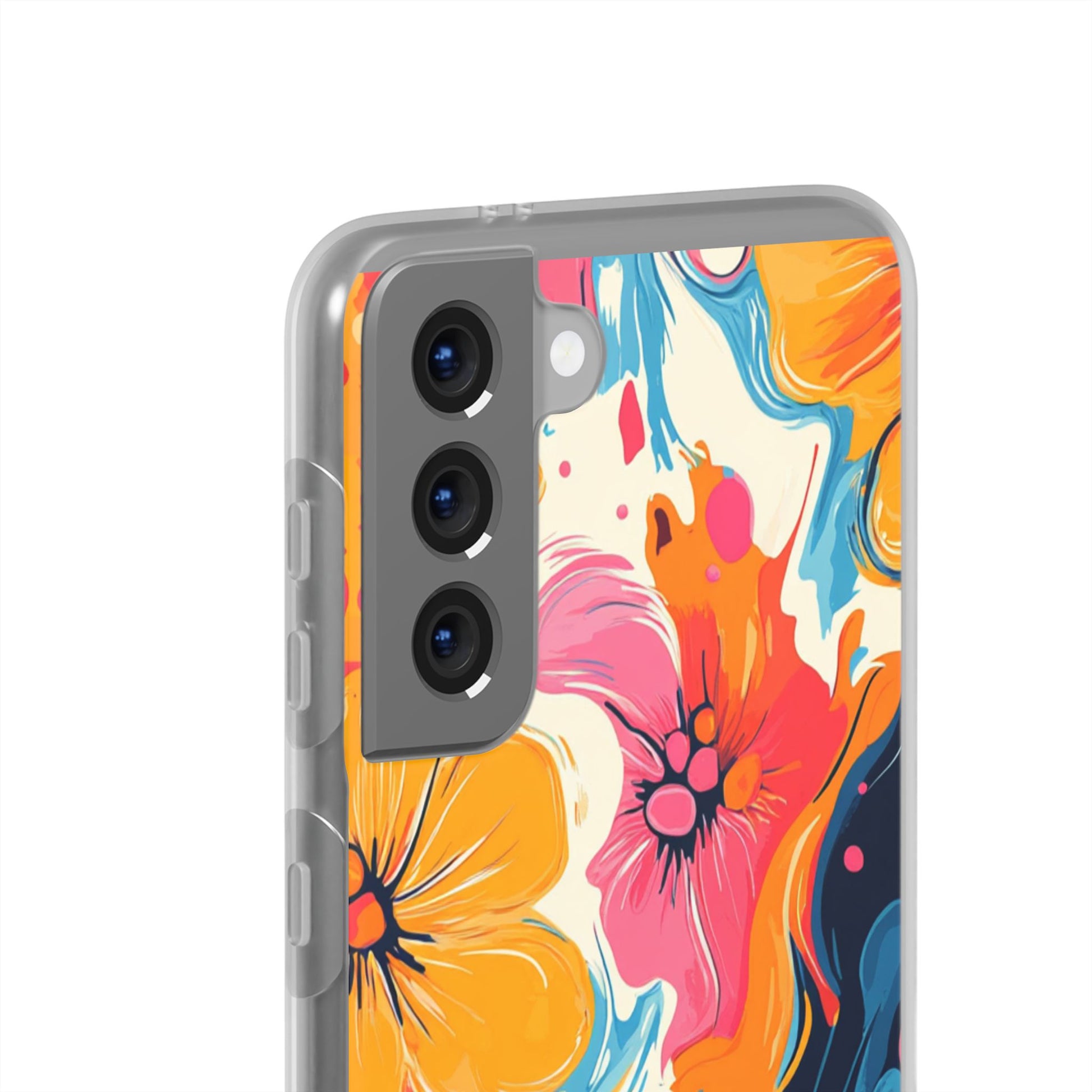 Vibrant Abstract Floral Flexi Case, Artsulli - Art is Long, Life is Short, Phone Case, , , , , , , 