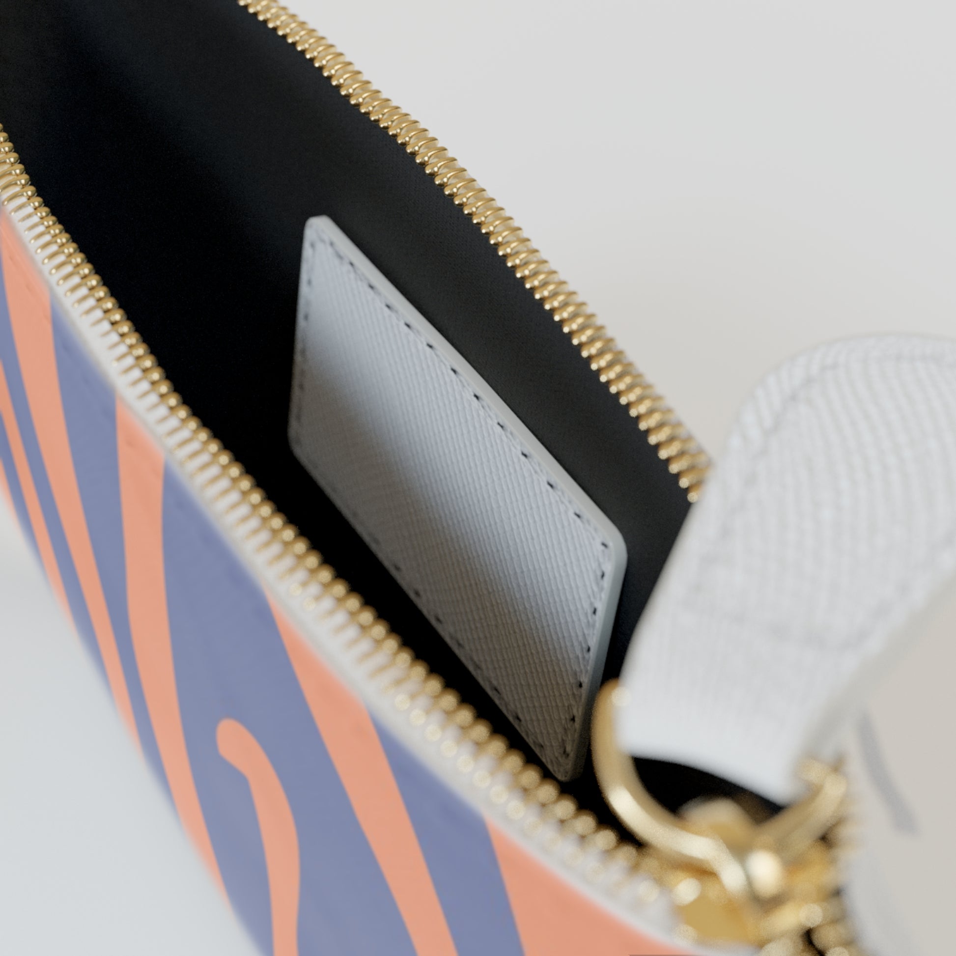 Melting Zebra Stripes Mini Clutch Bag, Artsulli - Art is Long, Life is Short, Bags, , , , , , , 