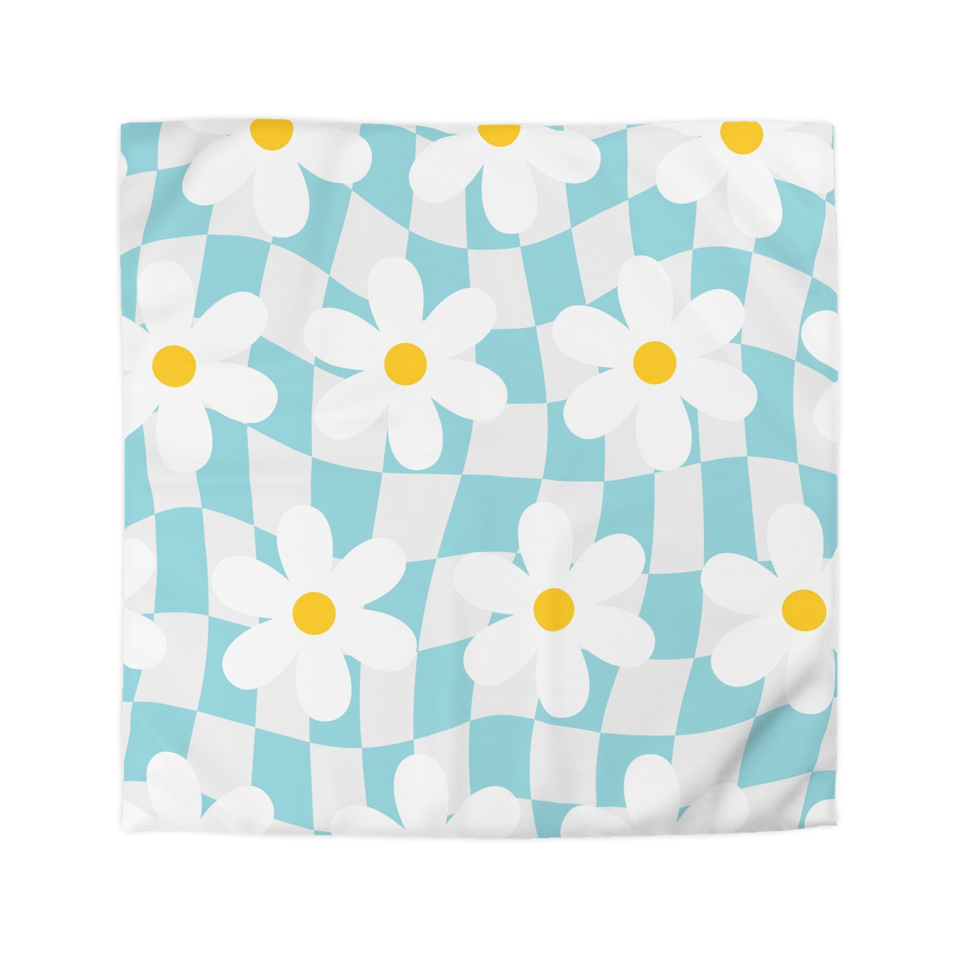 Trippy Check Garden Microfiber Duvet Cover, Artsulli - Art is Long, Life is Short, Home Decor, Size, Queen, Color, Cream, , , 27802007501052078660