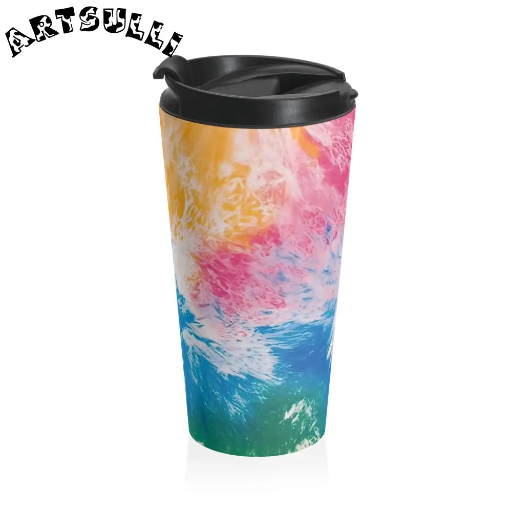 JAKKOUTTHEBXX Tie Dye Stainless Steel Travel Mug 2025