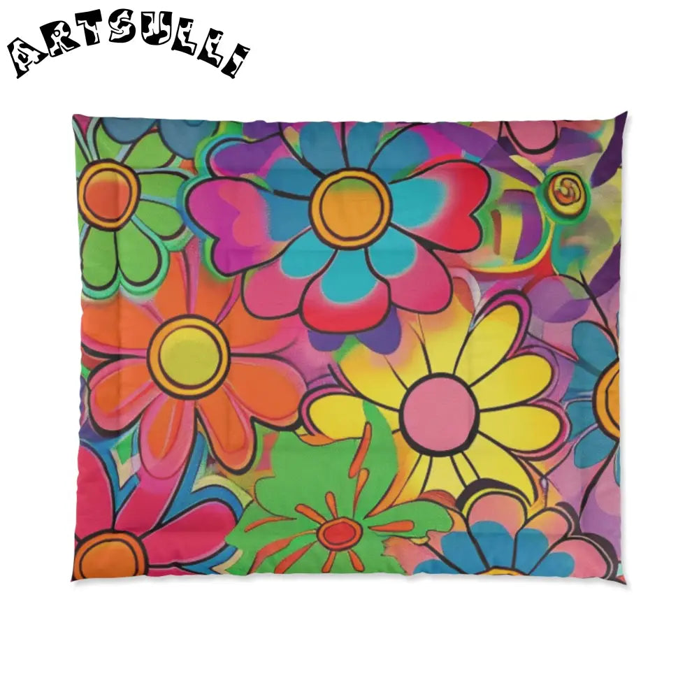 JAKKOUTTHEBXX Chromatic Daisy Dream Comforter JAKKOUTTHEBXX Artsulli