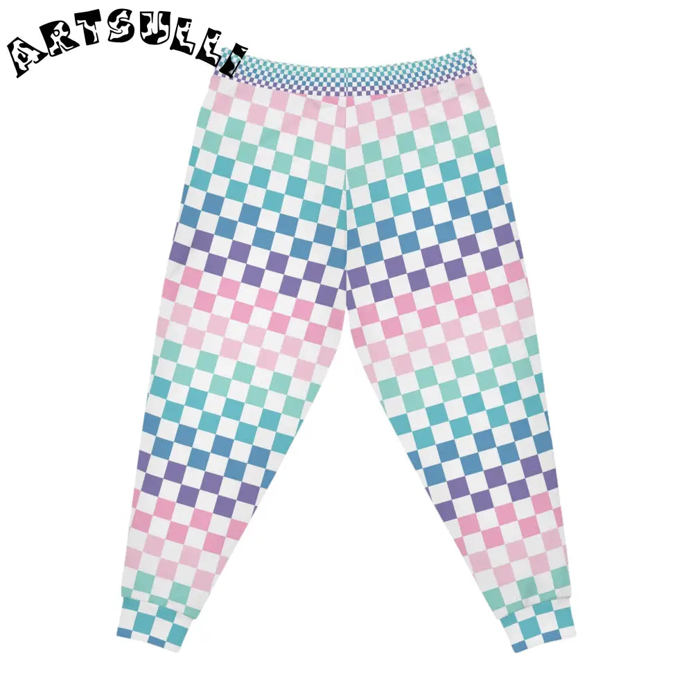 JAKKOUTTHEBXX Vaporwave Rainbow Checkerboard II Multi-Color Athletic