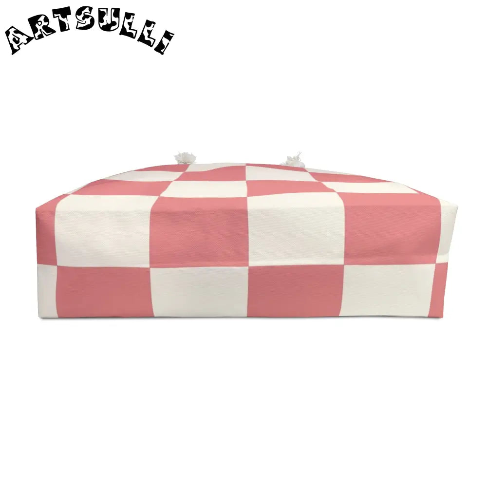 JAKKOUTTHEBXX Retro Checkered Grassland Sprites Weekender Bag