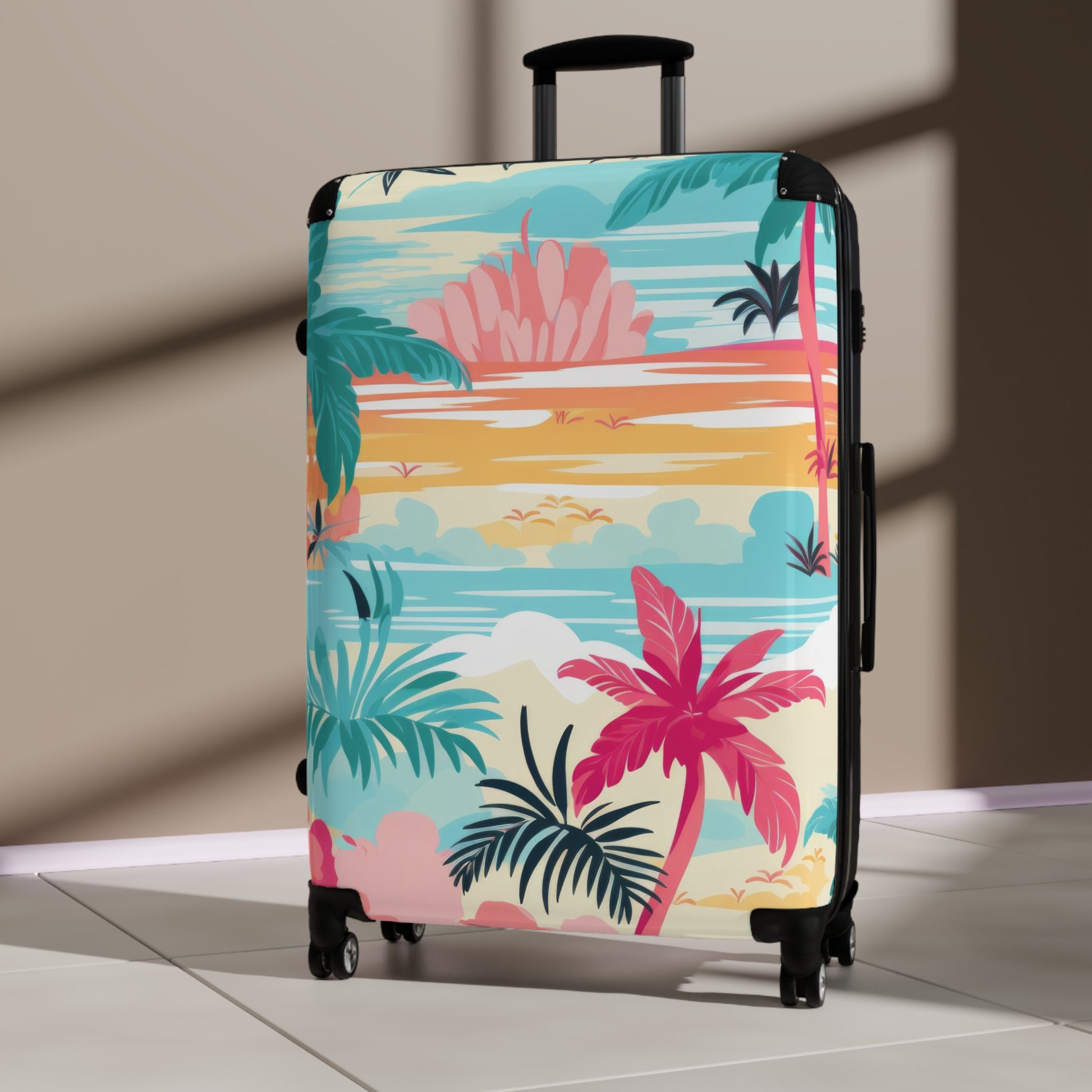 Afshar Island Dream Suitcase, Artsulli - Art is Long, Life is Short, Bags, , , , , , , 