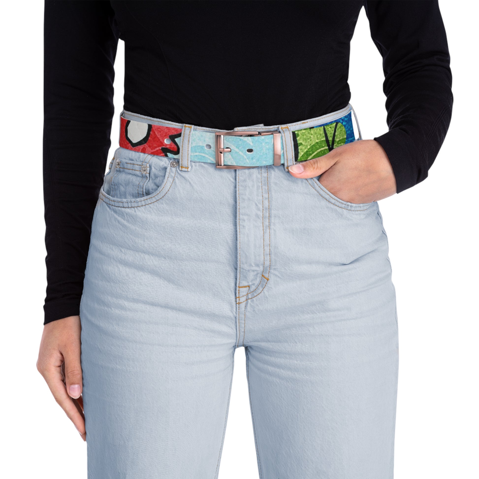 Blue Orange Groovy Belt, Artsulli - Art is Long, Life is Short, Accessories, , , , , , , 