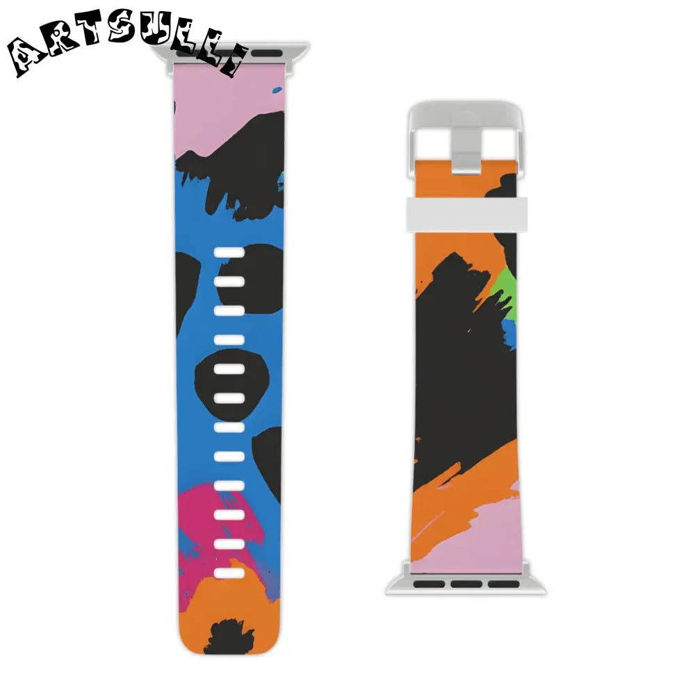 JAKKOUTTHEBXX Wild Brush Strokes x Animal Print Multi-Color Watch
