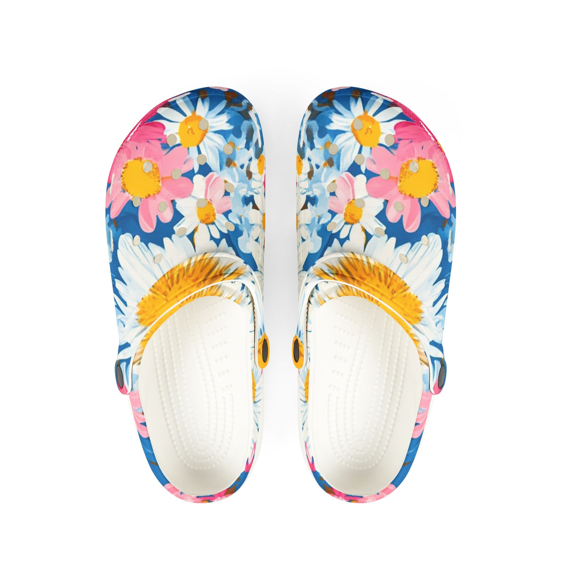 CDG Daisy Dream Blue EVA Foam Rubber Shoes (AOP), Artsulli - Art is Long, Life is Short, Shoes, Size, US 6 (Women's), Color, White, , , 22281155727739