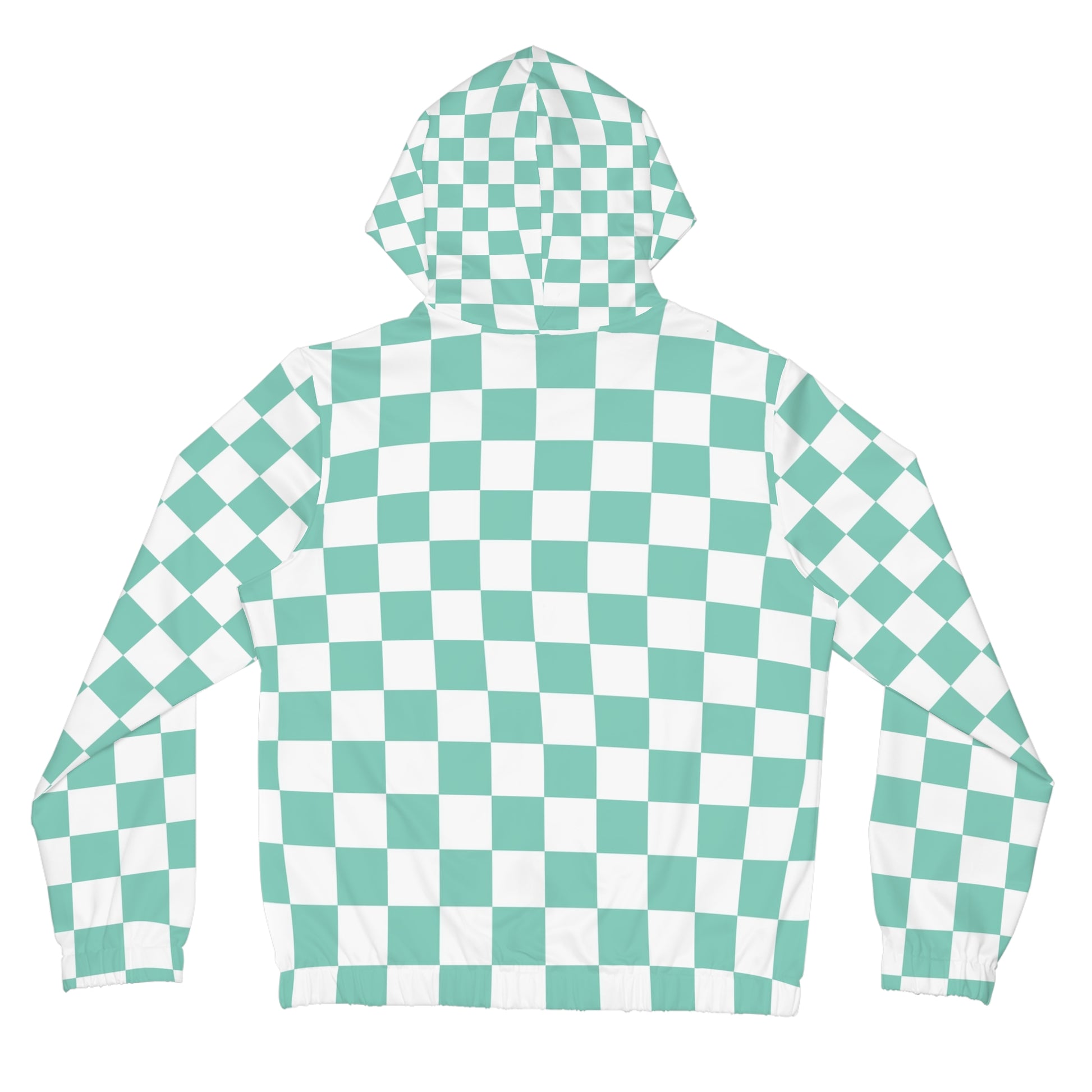 Checkerboard Light Green Women’s Full-Zip Hoodie (AOP), Artsulli - Art is Long, Life is Short, All Over Prints, , , , , , , 