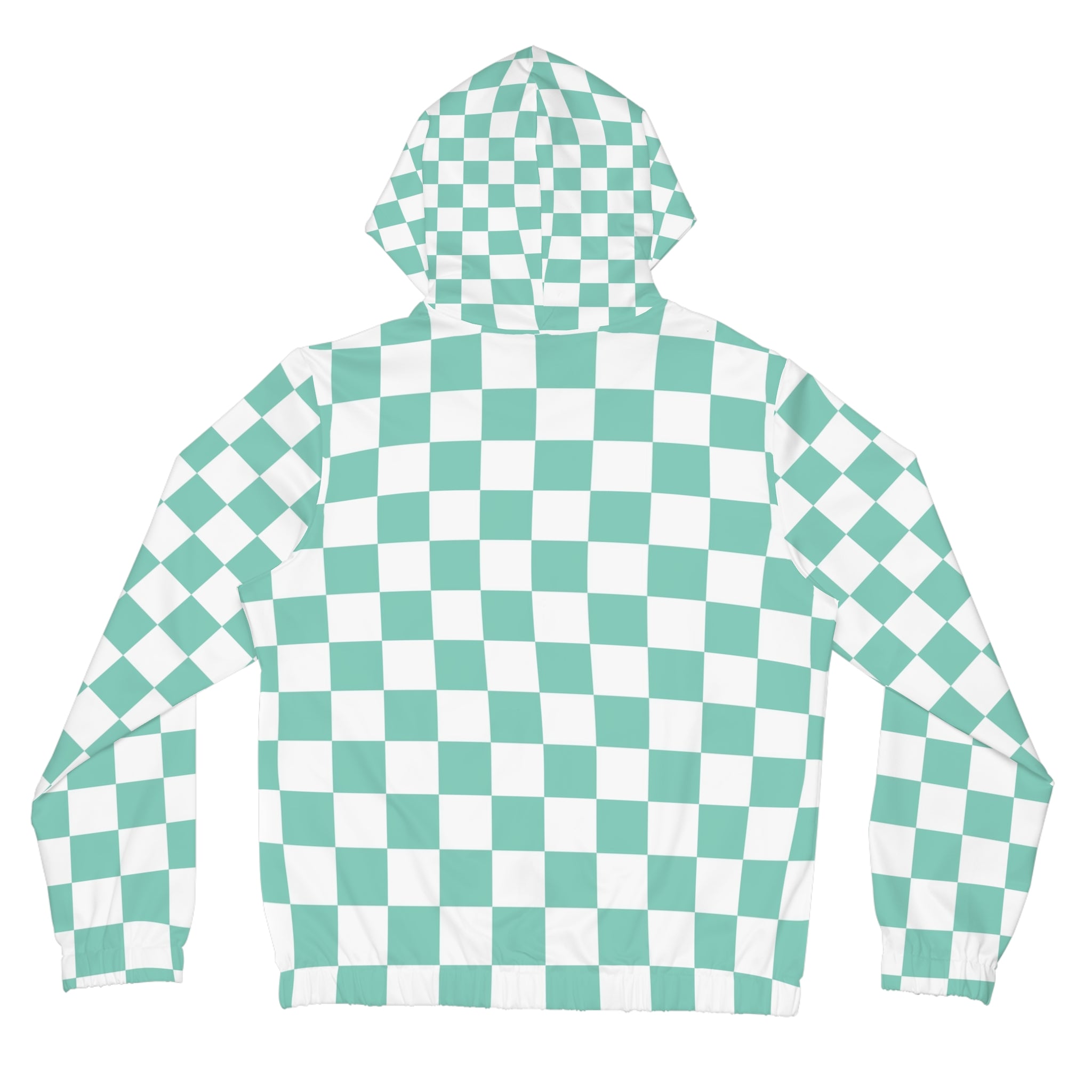 Checkerboard Light Green Women’s Full-Zip Hoodie (AOP), Artsulli - Art is Long, Life is Short, All Over Prints, , , , , , , 