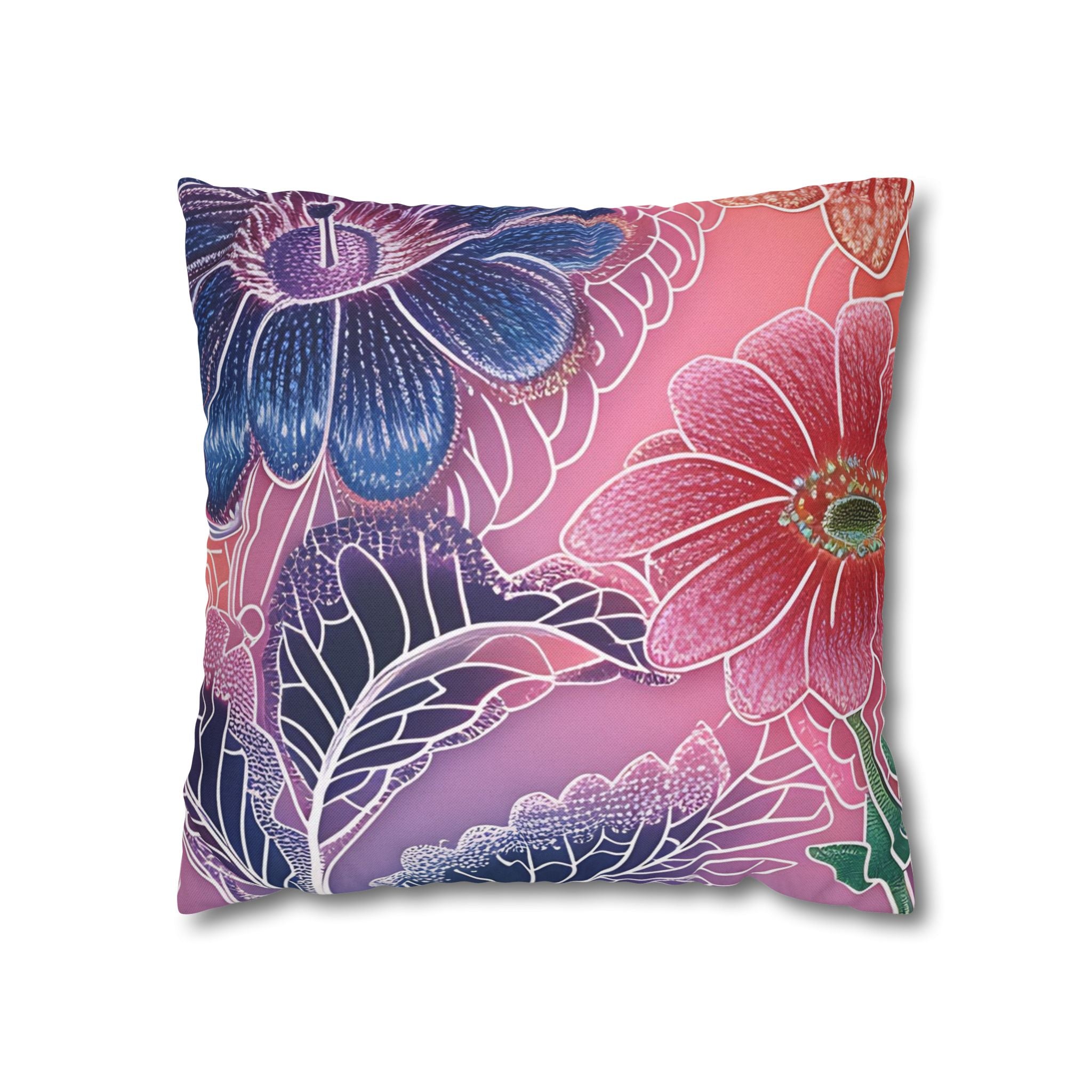 Spun Polyester Square Pillowcase
