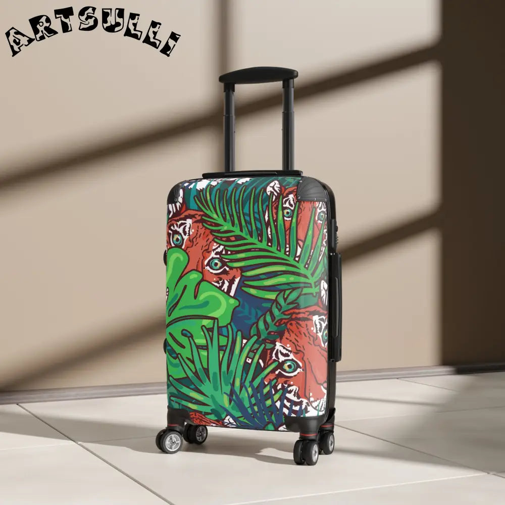 JAKKOUTTHEBXX Tropical Jungle Tigers Blue and Green Tropical Jungle