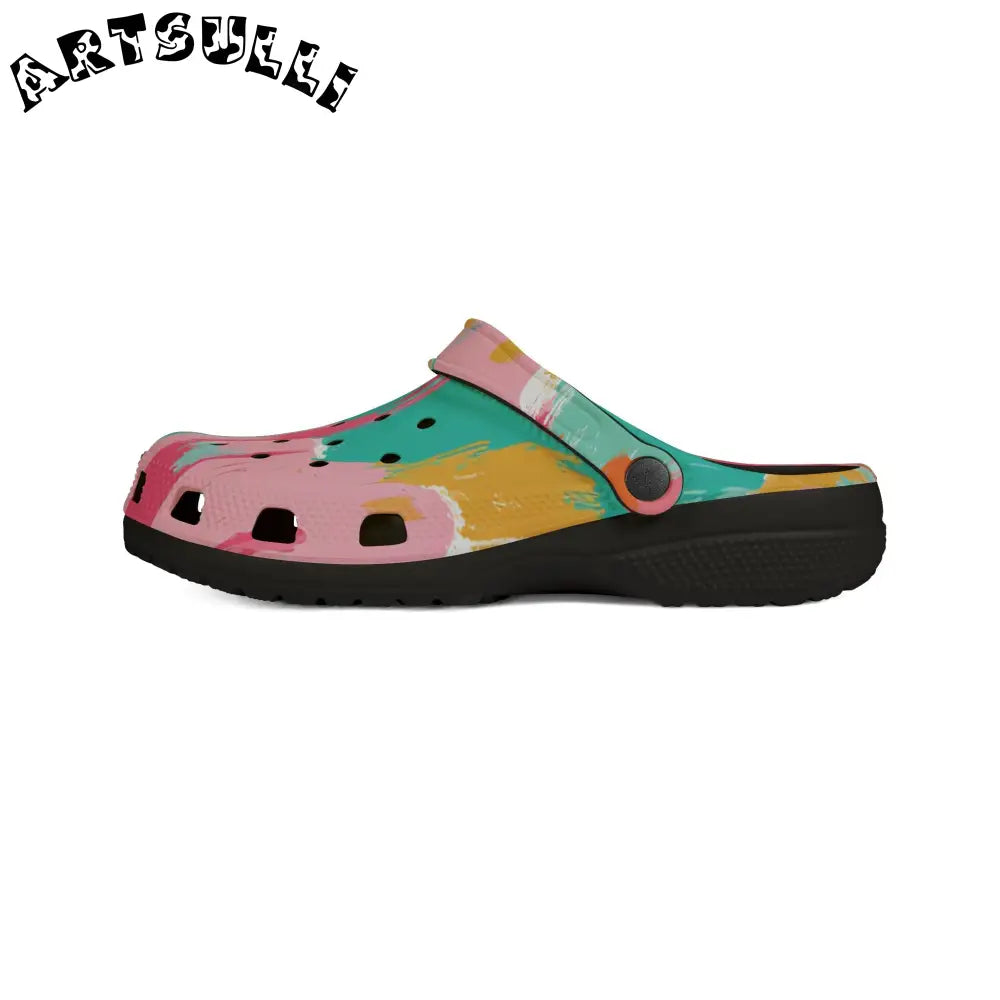 JAKKOUTTHEBXX Preppy Pixel Bloom EVA Foam Rubber Shoes (AOP)