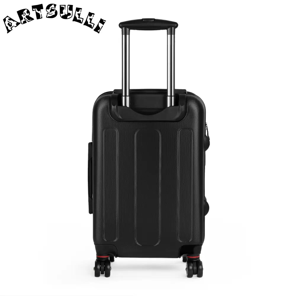 JAKKOUTTHEBXX Zebra Print Hard Shell Carry-On Luggage with Spinner