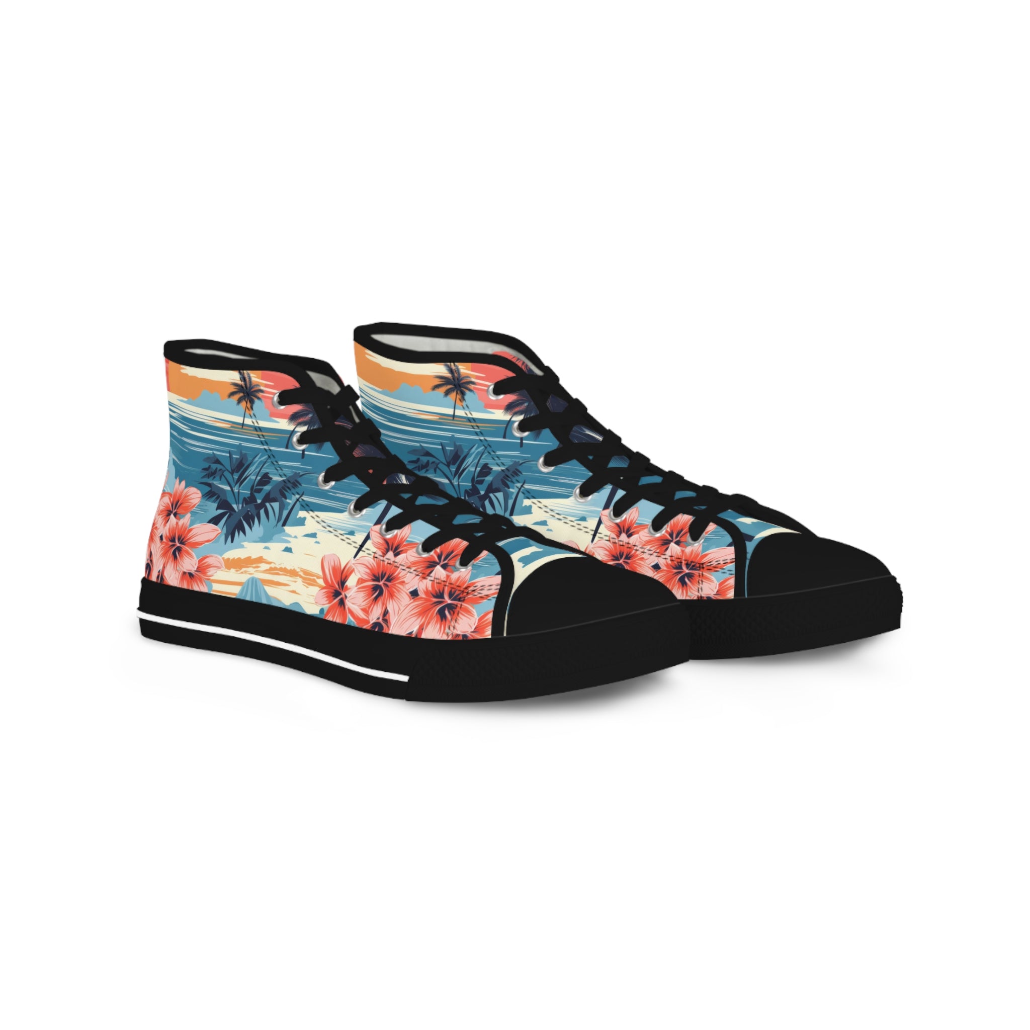 Palm Beach Men's High Top Sneakers, Artsulli - Art is Long, Life is Short, Shoes, Size, US 5, Color, Black sole, , , 24983627288307608198