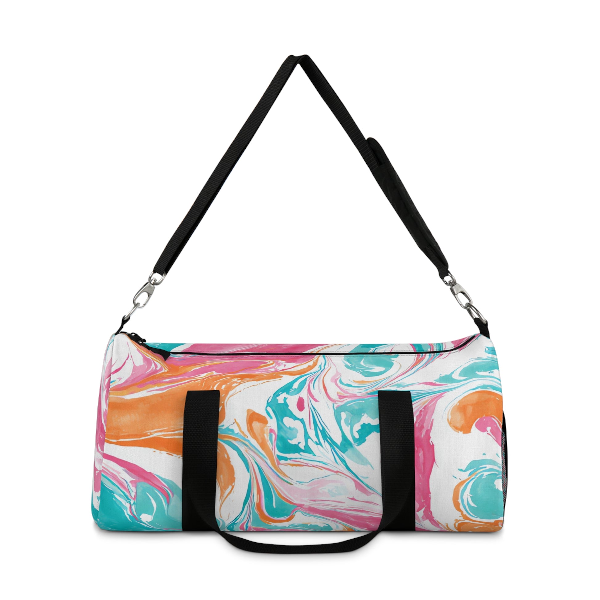 Liquid Pastel Spill II Multi-Color Duffel Bag, Artsulli - Art is Long, Life is Short, Bags, , , , , , , 