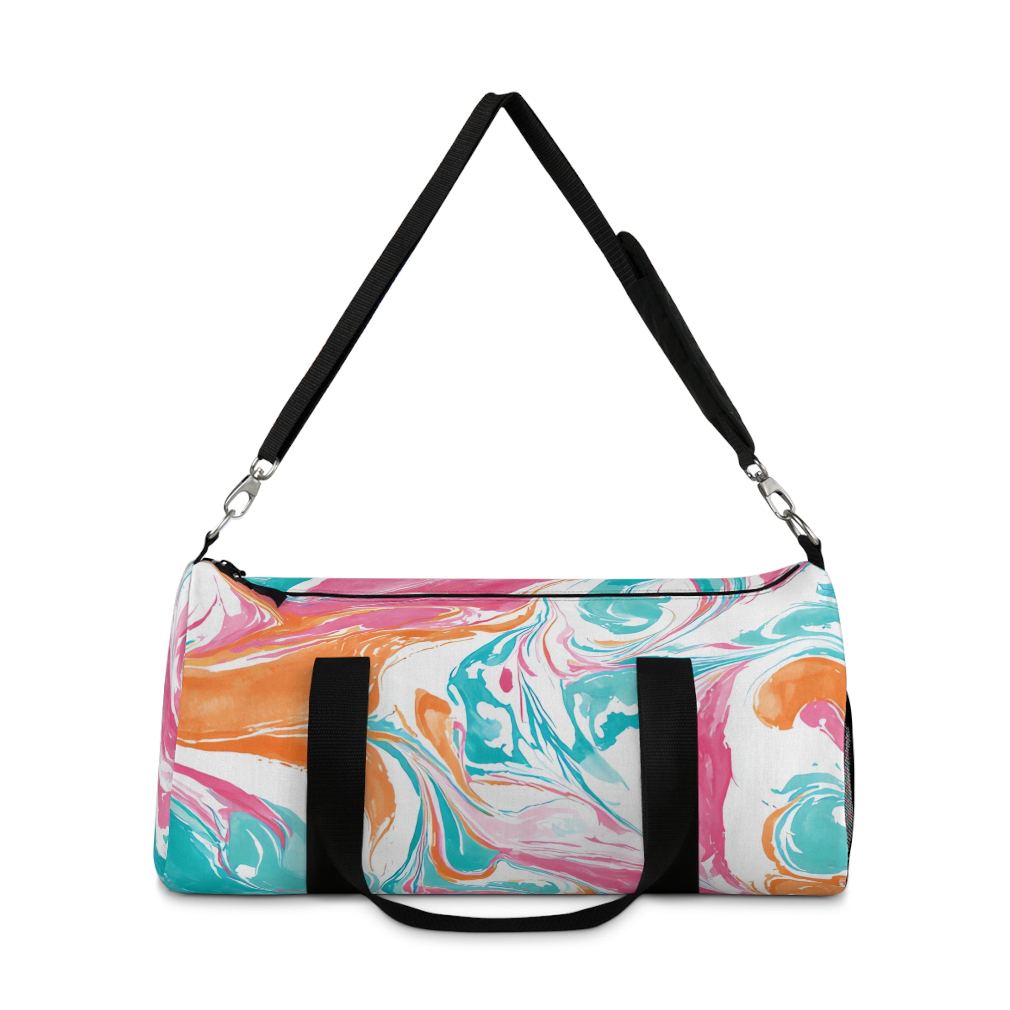 Liquid Pastel Spill II Multi-Color Duffel Bag, Artsulli - Art is Long, Life is Short, Bags, , , , , , , 