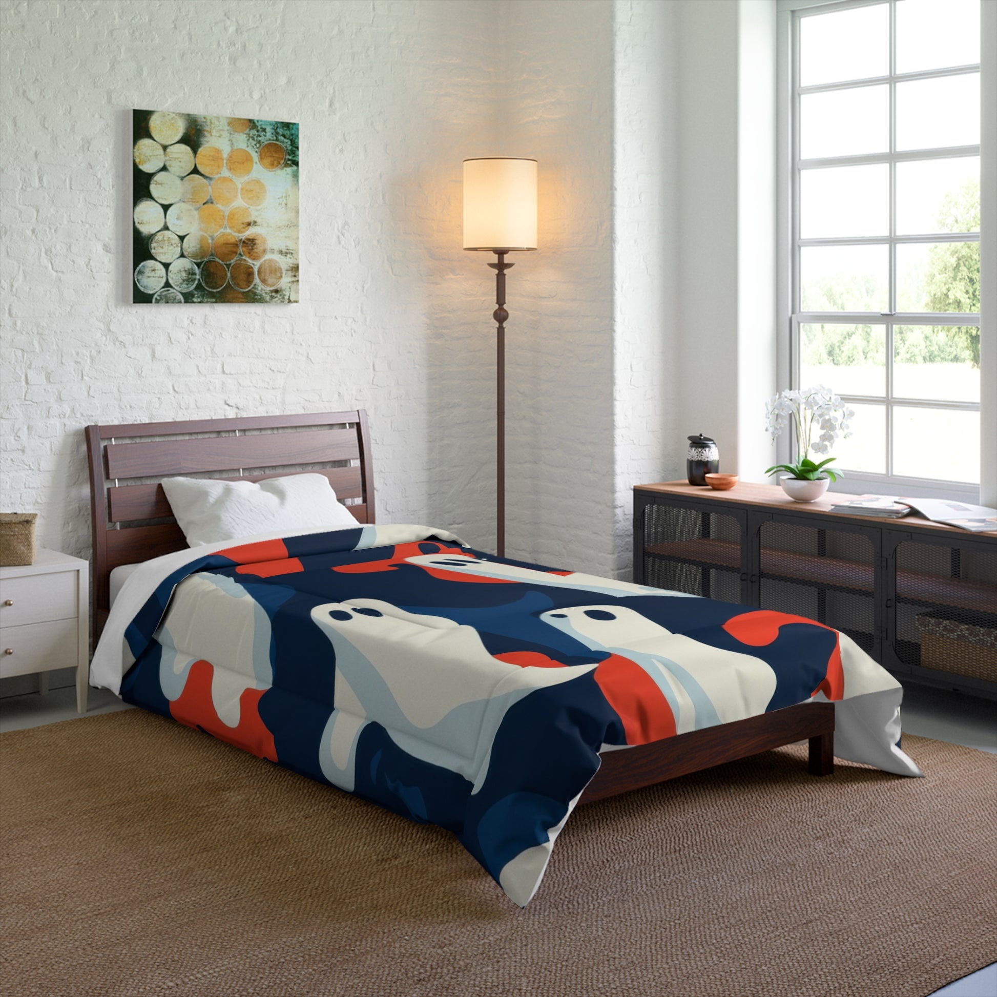 Camo Ghosts Comforter, Artsulli - Art is Long, Life is Short, Home Decor, , , , , , , 