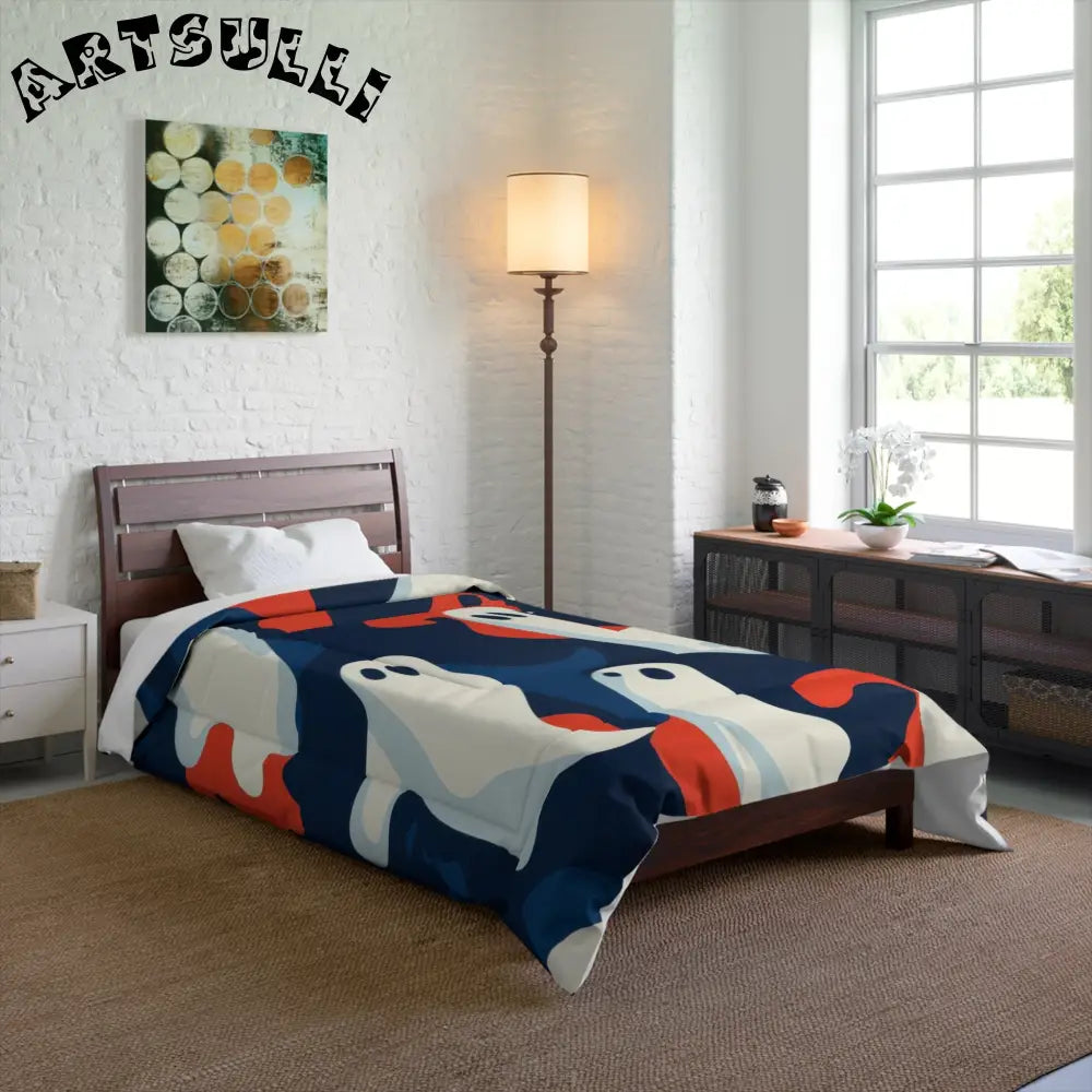 JAKKOUTTHEBXX Camo Ghosts Comforter JAKKOUTTHEBXX Artsulli - Art
