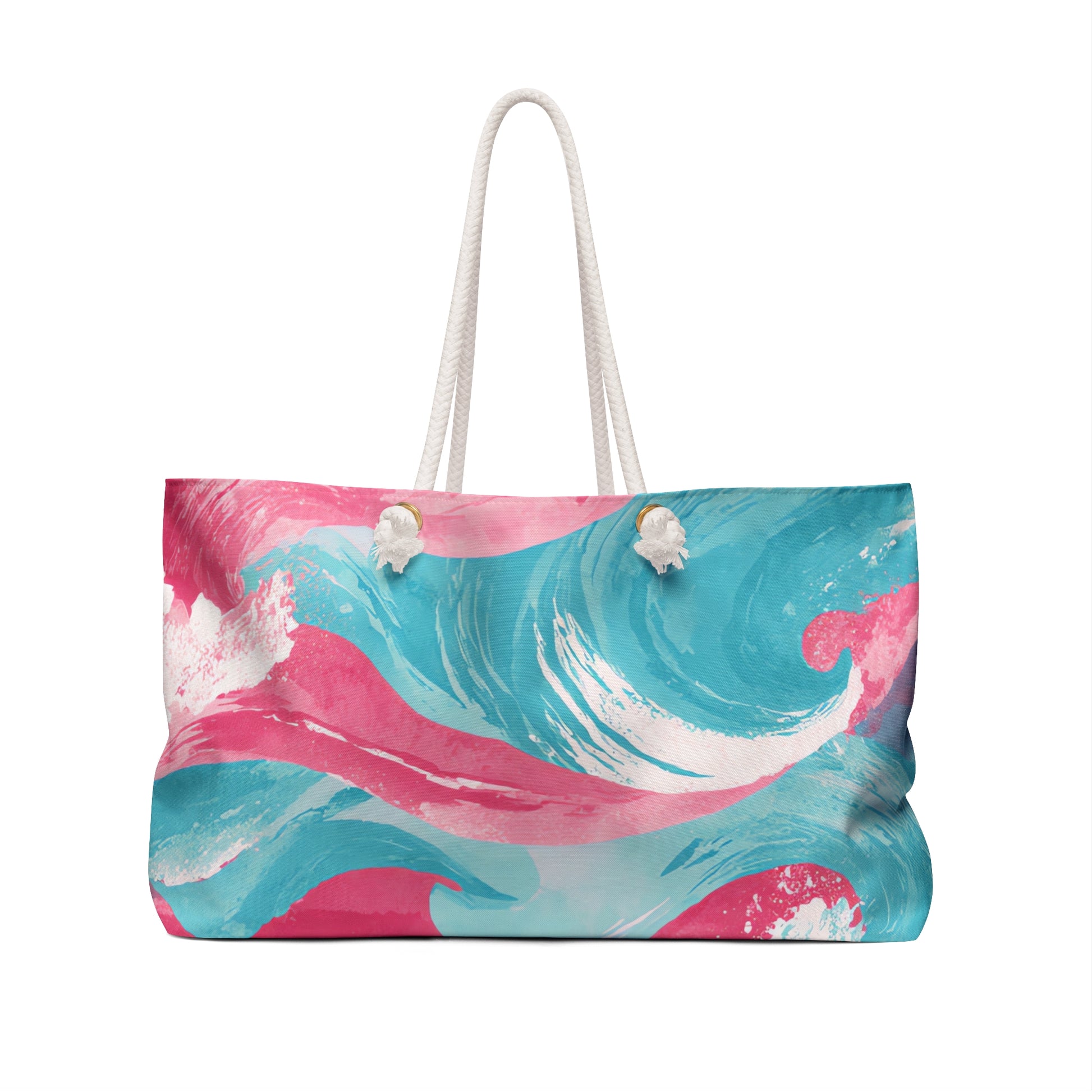 The Great Pastelwave II Pink and Blue Weekender Bag, Artsulli - Art is Long, Life is Short, Bags, , , , , , , 