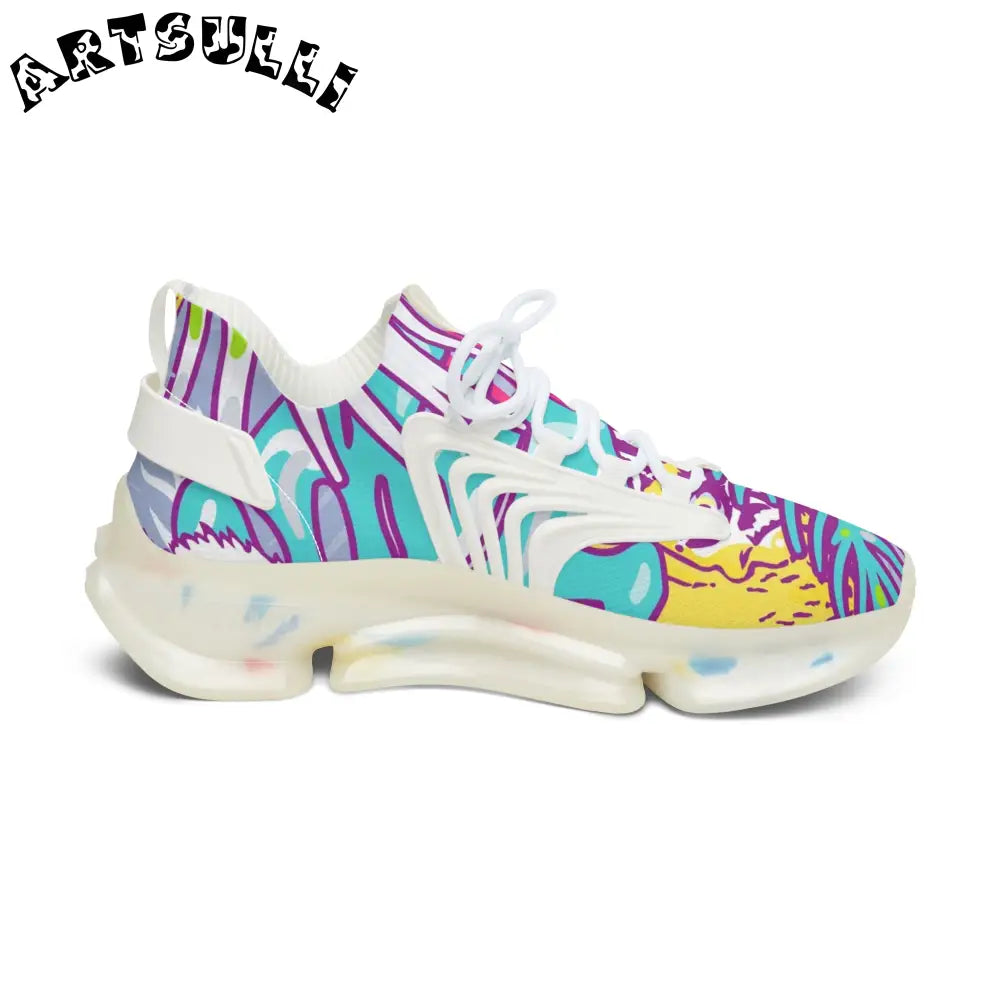 JAKKOUTTHEBXX Tropical Jungle Tigers Torquise and Purple Women’s