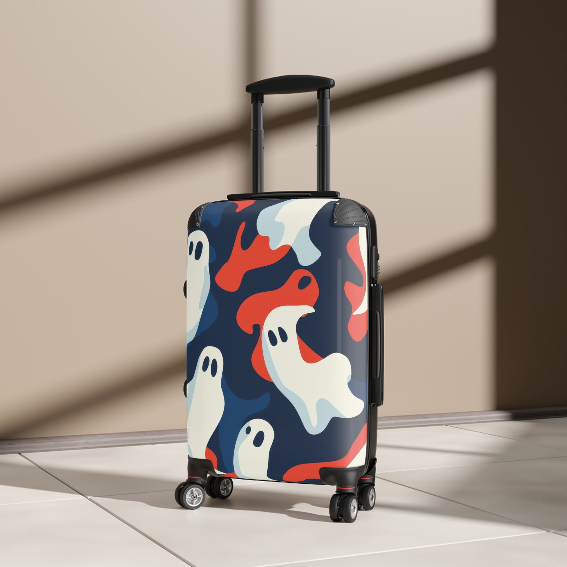 Camo Ghosts Suitcase, Artsulli - Art is Long, Life is Short, Bags, , , , , , , 