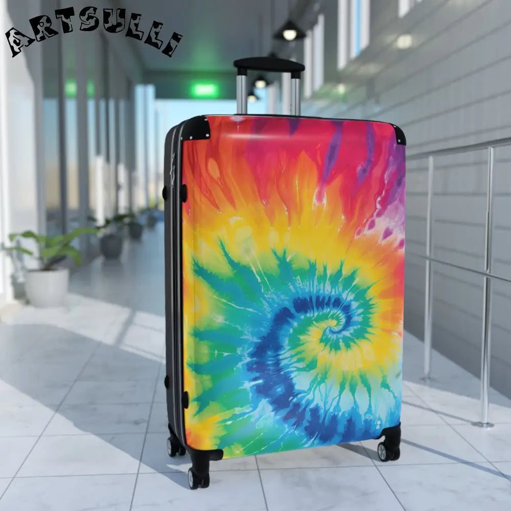 JAKKOUTTHEBXX Tie Dye Spinner Luggage 2025
