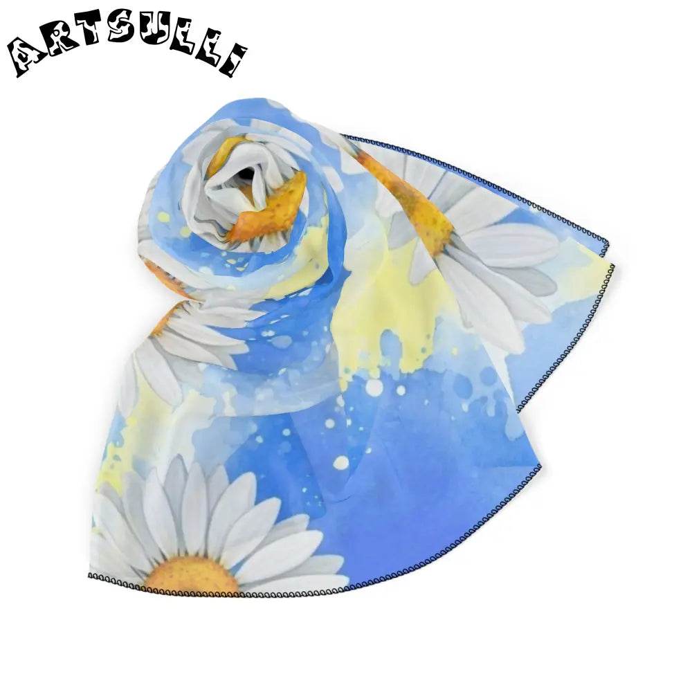 JAKKOUTTHEBXX Daisies Poly Scarf JAKKOUTTHEBXX Artsulli - Art