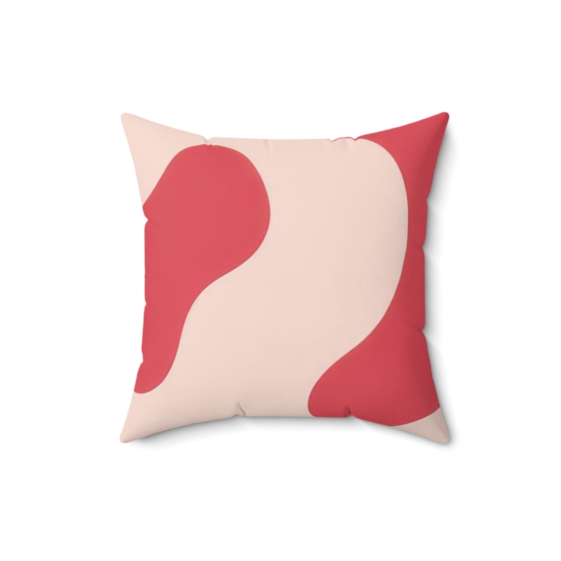 Red Jungle Cow Spun Polyester Square Pillow, Artsulli - Art is Long, Life is Short, Home Decor, Size, 16" × 16", , , , , 15152838685633981016