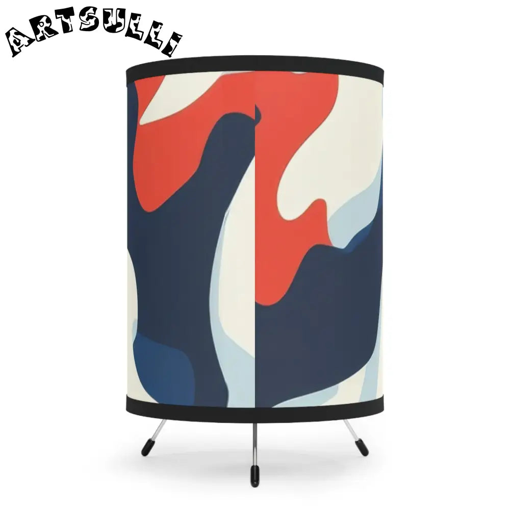 JAKKOUTTHEBXX Camo Ghosts Tripod Lamp with High-Res Printed Shade