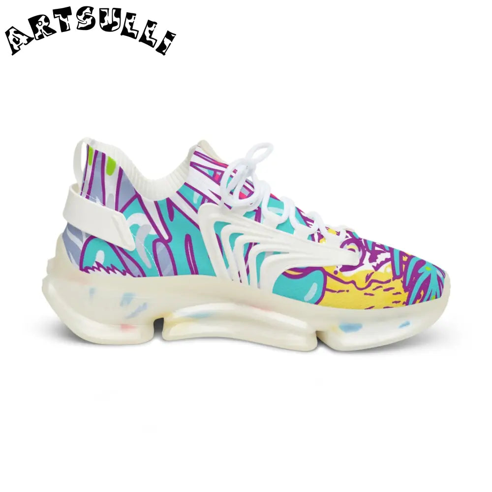 JAKKOUTTHEBXX Tropical Jungle Tigers Torquise and Purple Men’s Mesh