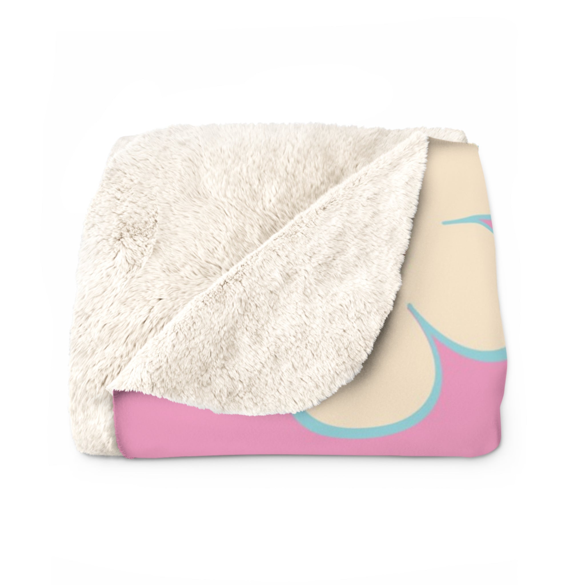 Madotsukis Grin Bloom Sherpa Fleece Blanket, Artsulli - Art is Long, Life is Short, Home Decor, , , , , , , 