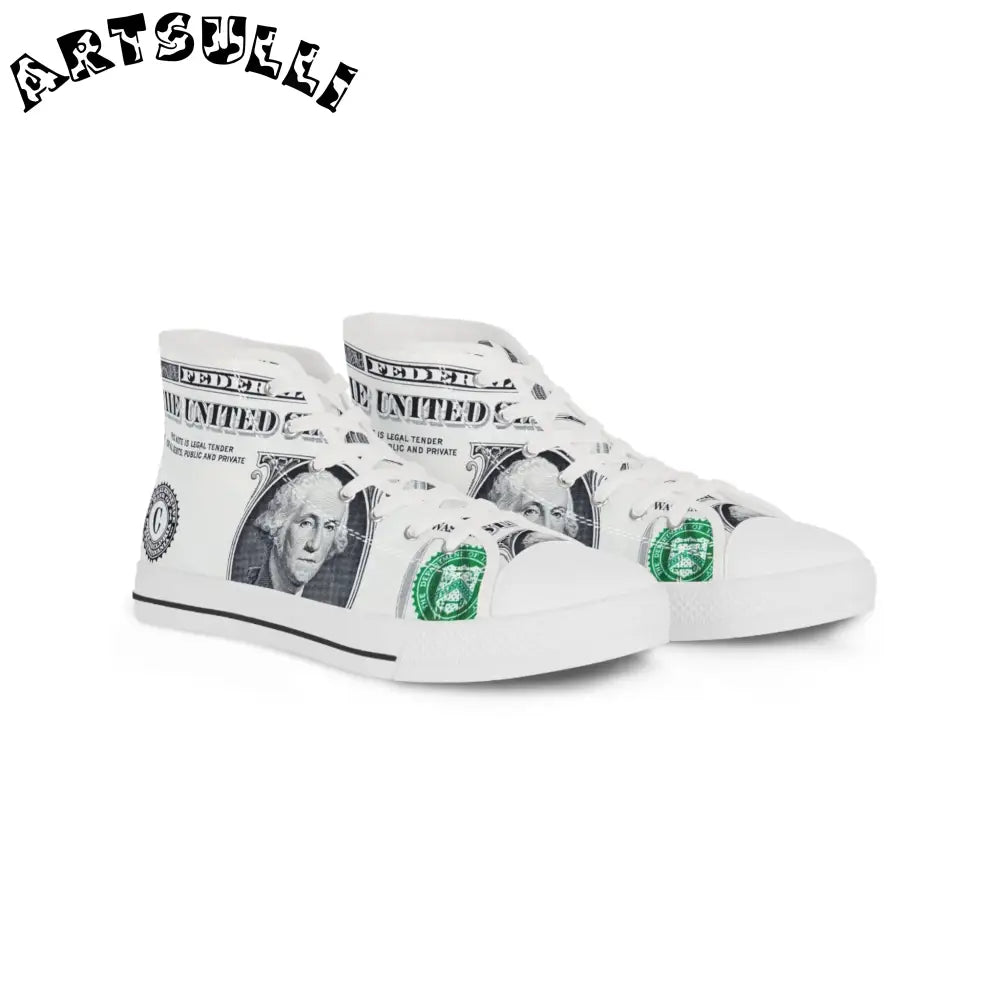JAKKOUTTHEBXX Dollar Bill High Tops with Deodorant Memory Foam 2025