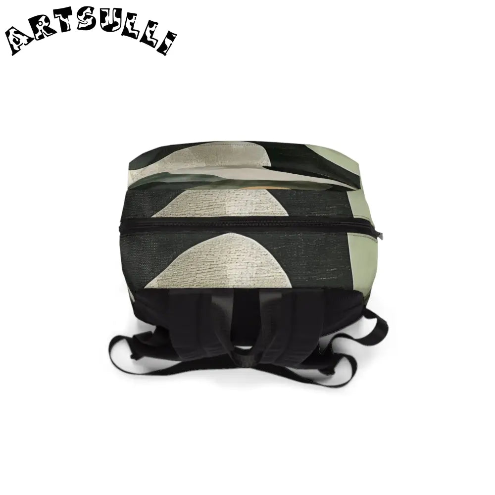 JAKKOUTTHEBXX Camouflage Backpack with Top Handle and Front Zipper
