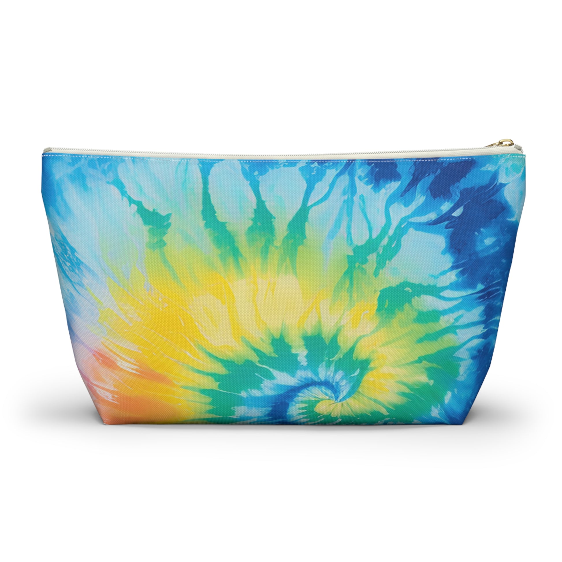 Tie Dye Accessory Pouch w T-bottom, Artsulli - Art is Long, Life is Short, Bags, , , , , , , 