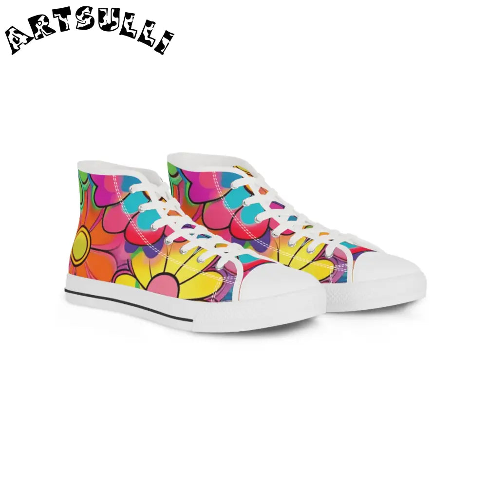 JAKKOUTTHEBXX Chromatic Daisy Dream Men’s High Top Sneakers