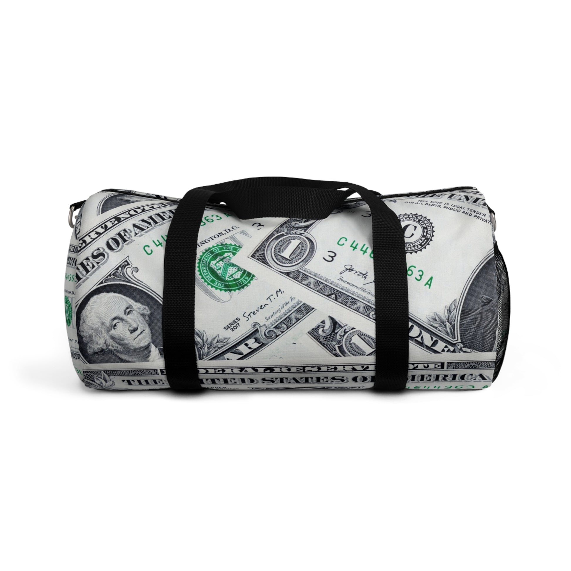 Money Collage Duffel Bag, Artsulli - Art is Long, Life is Short, Bags, Size, Small, , , , , 82343791778805