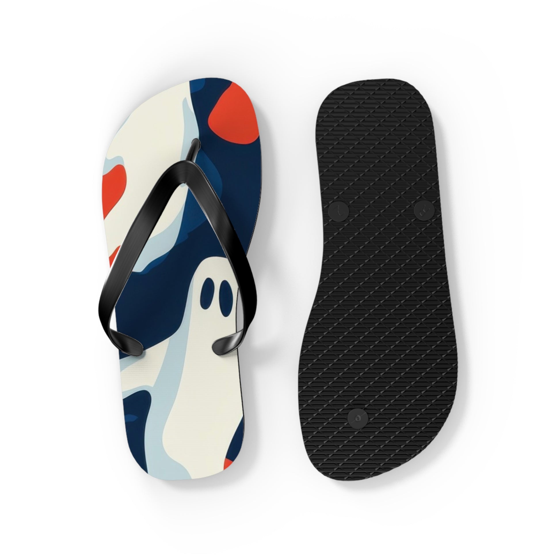 Camo Ghosts Flip Flops, Artsulli - Art is Long, Life is Short, Shoes, , , , , , , 