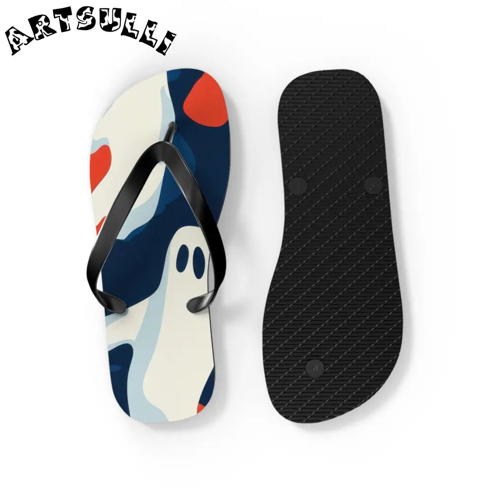 JAKKOUTTHEBXX Camo Ghosts Flip Flops JAKKOUTTHEBXX Artsulli - Art
