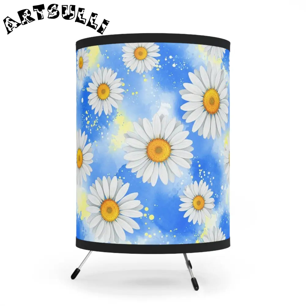 JAKKOUTTHEBXX Daisies Tripod Lamp with High-Res Printed Shade US\CA