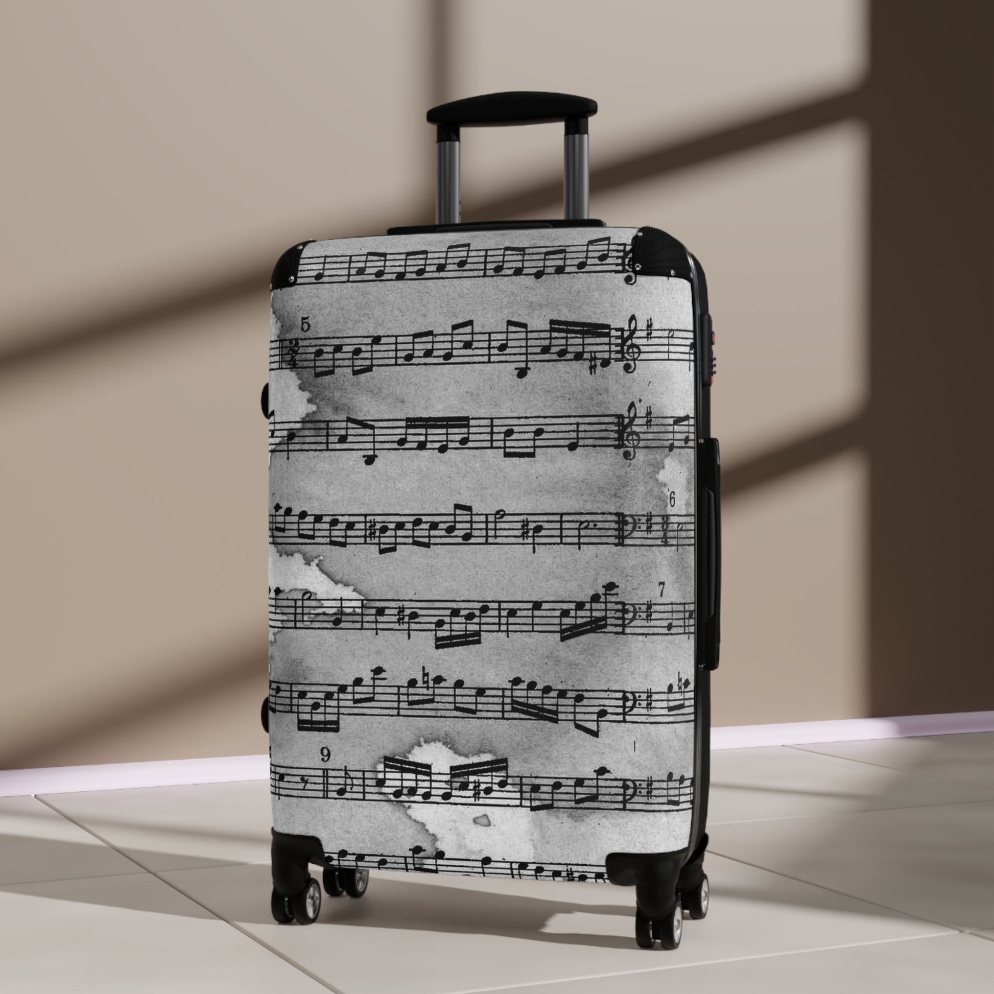 Drip Spill Type Beat Sheet Music Black Suitcase, Artsulli - Art is Long, Life is Short, Bags, , , , , , , 