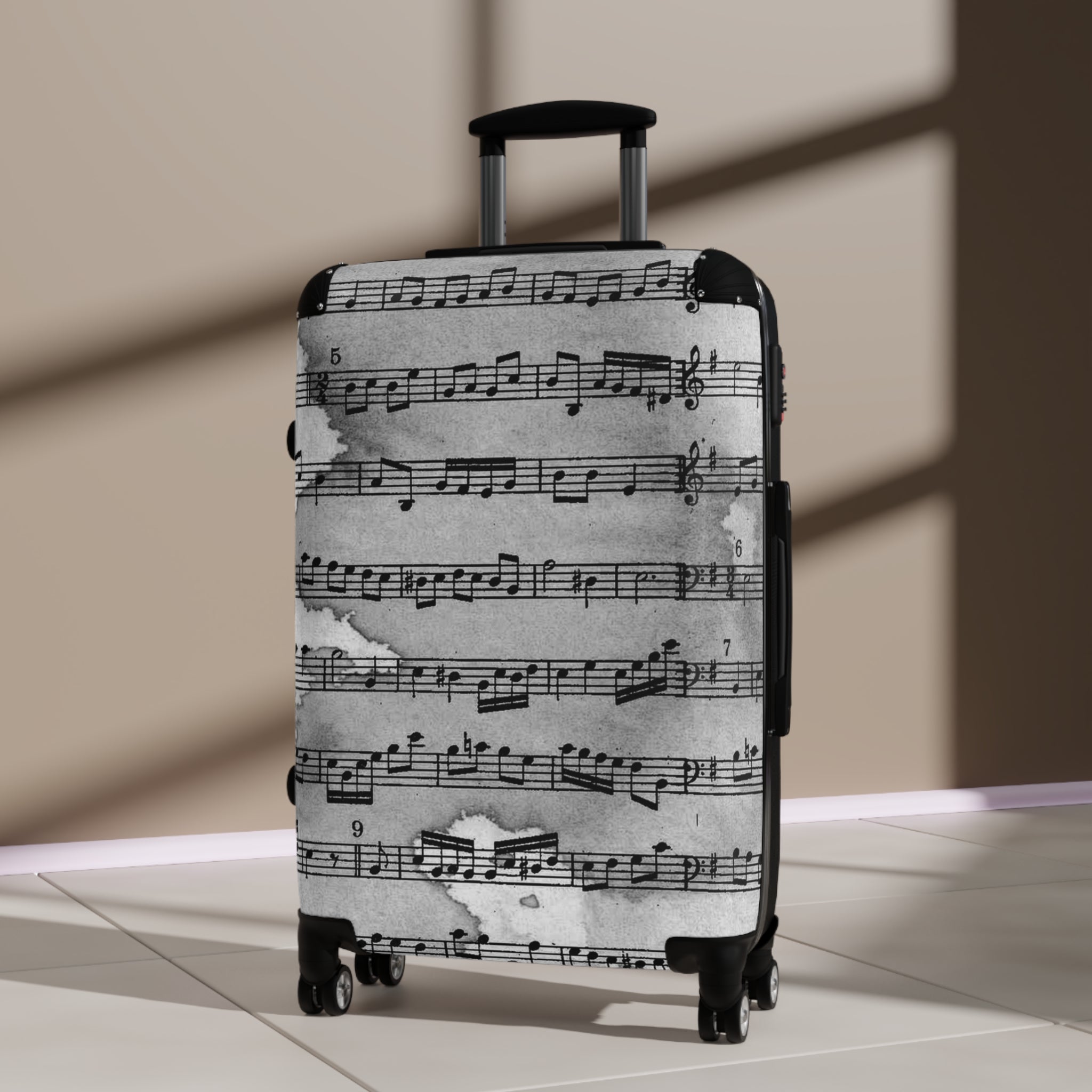Drip Spill Type Beat Sheet Music Black Suitcase, Artsulli - Art is Long, Life is Short, Bags, , , , , , , 