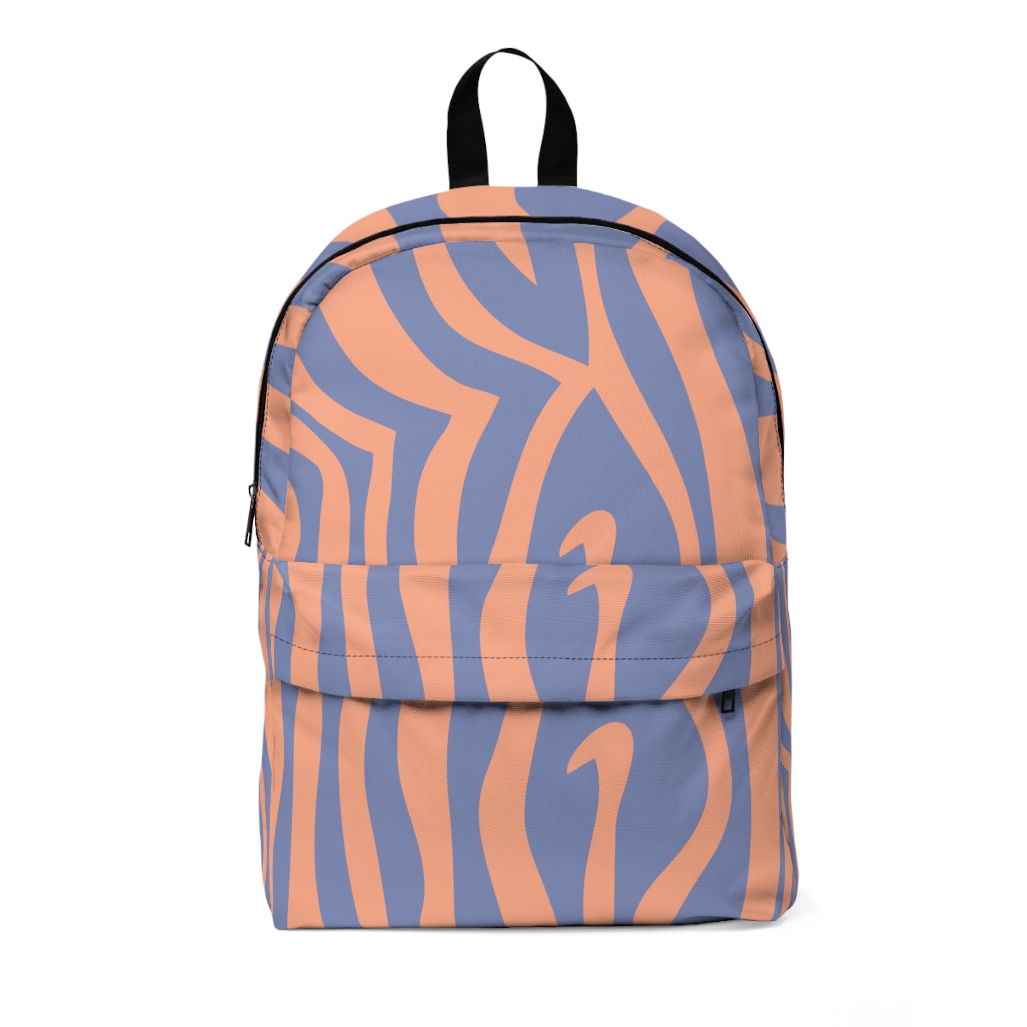 Melting Zebra Stripes Unisex Classic Backpack, Artsulli - Art is Long, Life is Short, Bags, Size, One size, , , , , 73447624405662