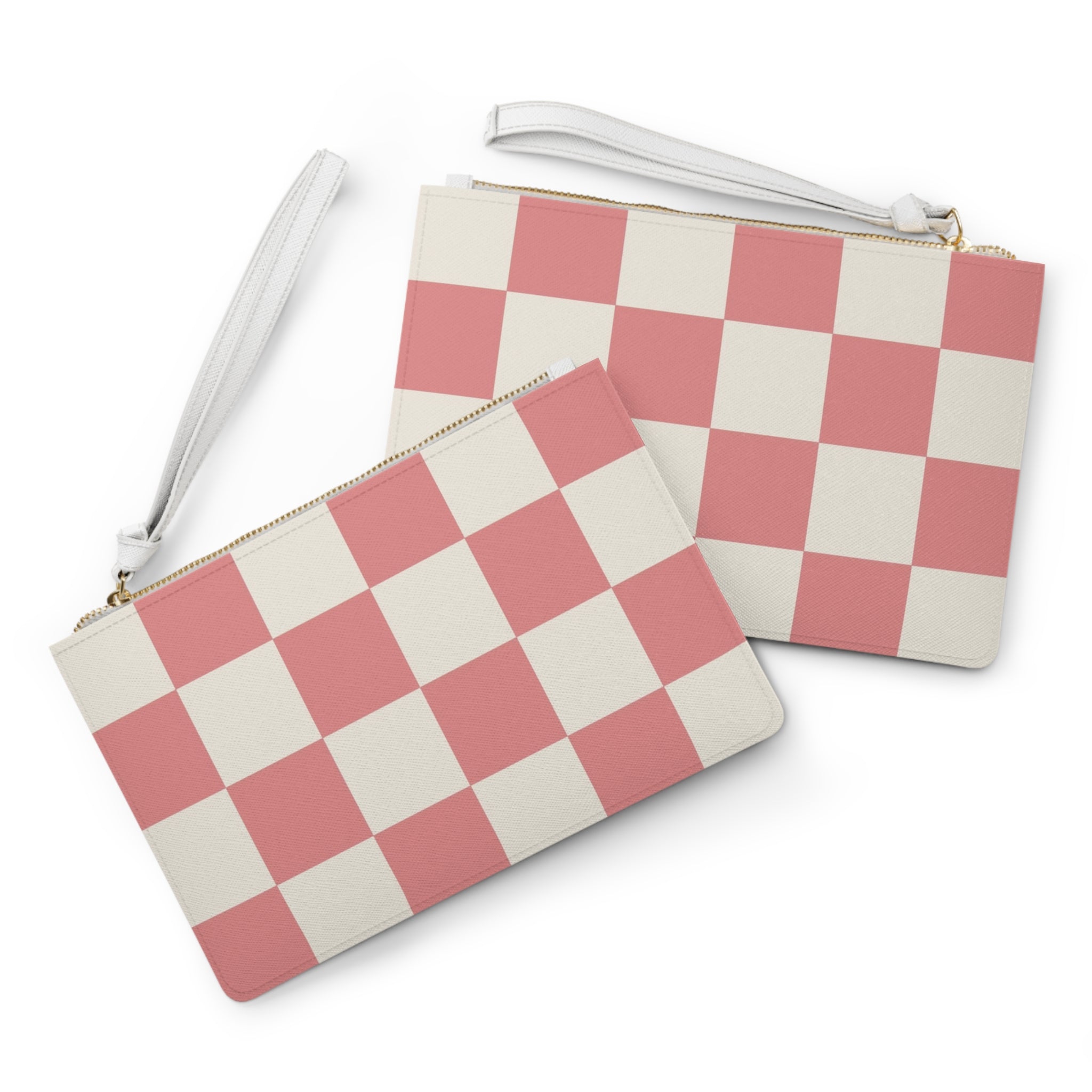 Retro Checkered Grassland Sprites Clutch Bag, Artsulli - Art is Long, Life is Short, Bags, , , , , , , 