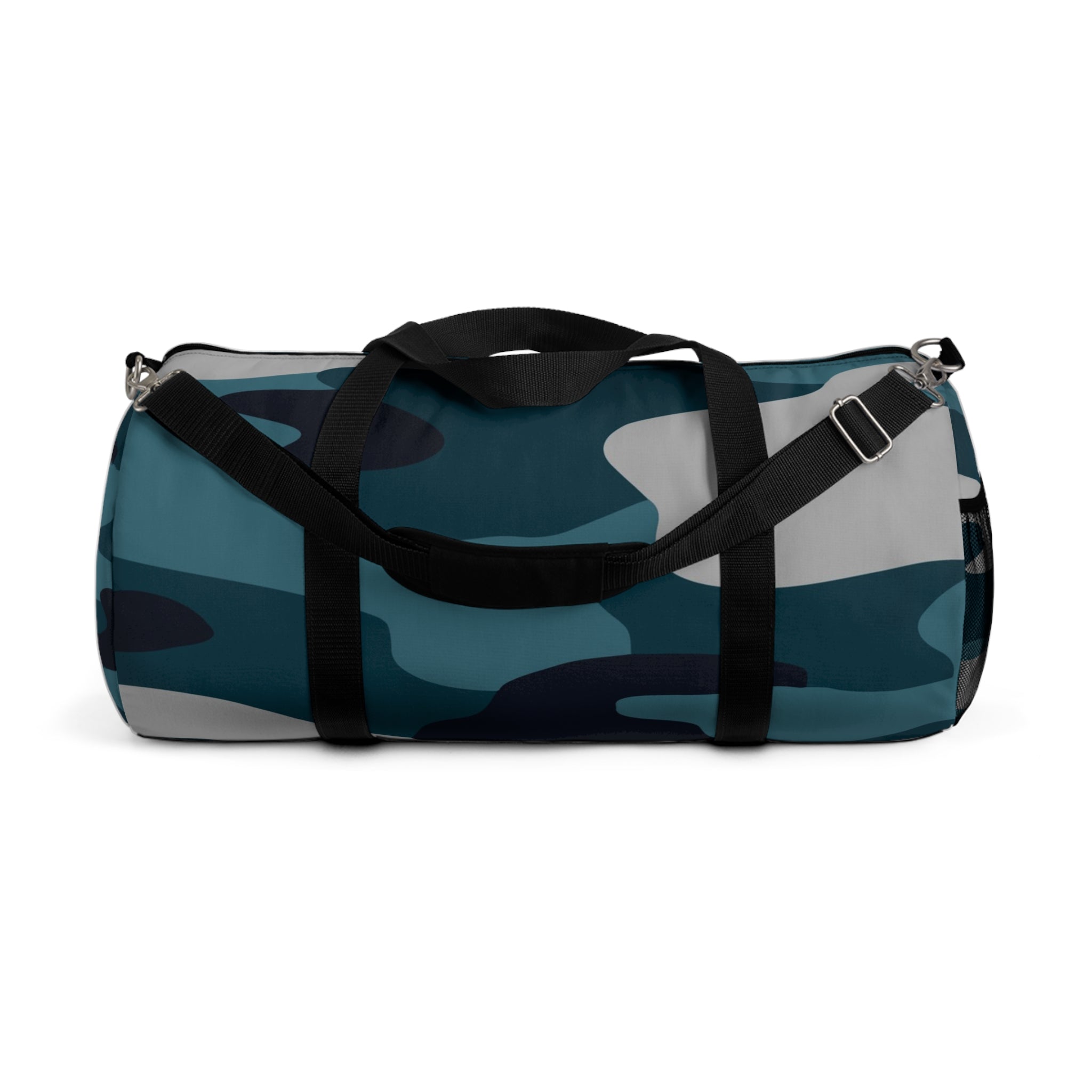 Blue Camouflage Duffel Bag, Artsulli - Art is Long, Life is Short, Bags, Size, Large, , , , , 10034404622964
